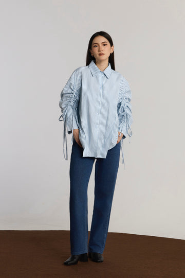 CLARA CASUAL TOP - BLUE