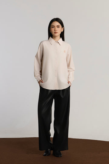 CUMI CASUAL TOP - BROWN
