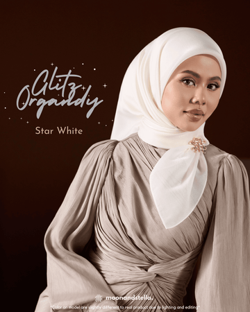 GLITZ ORGANDY - STAR WHITE