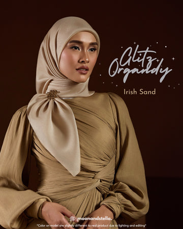SCM GLITZ ORGANDY - IRISH SAND