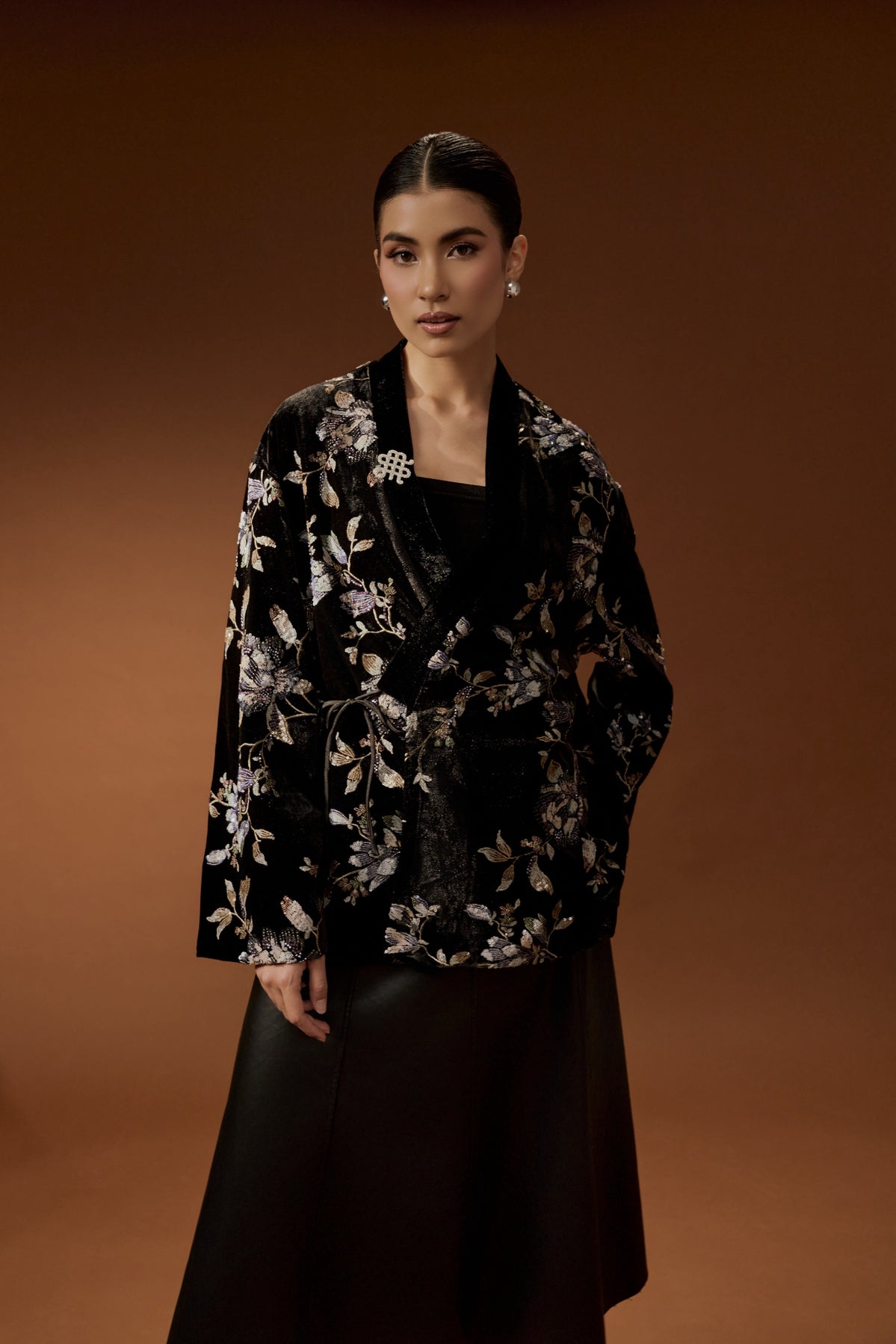 AMBROSE VELVET TOP