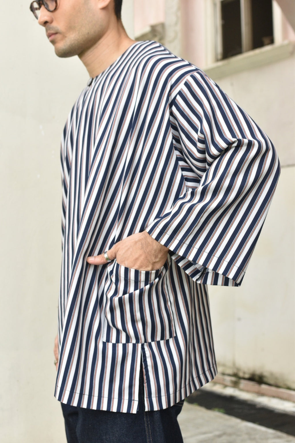 TULUS - HATTA OVERSIZE DARK BLUE STRIPE
