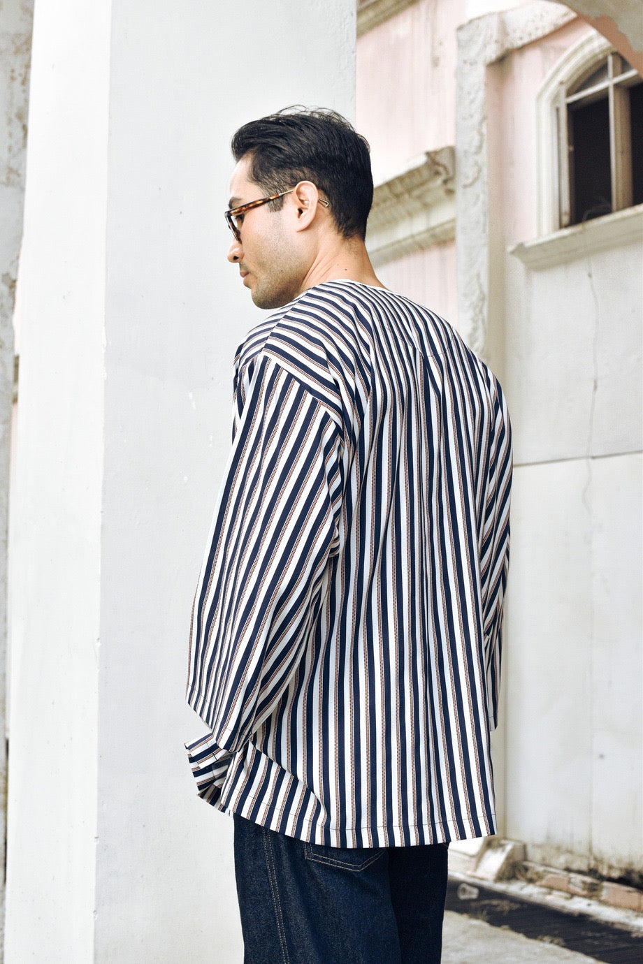 TULUS - HATTA OVERSIZE DARK BLUE STRIPE