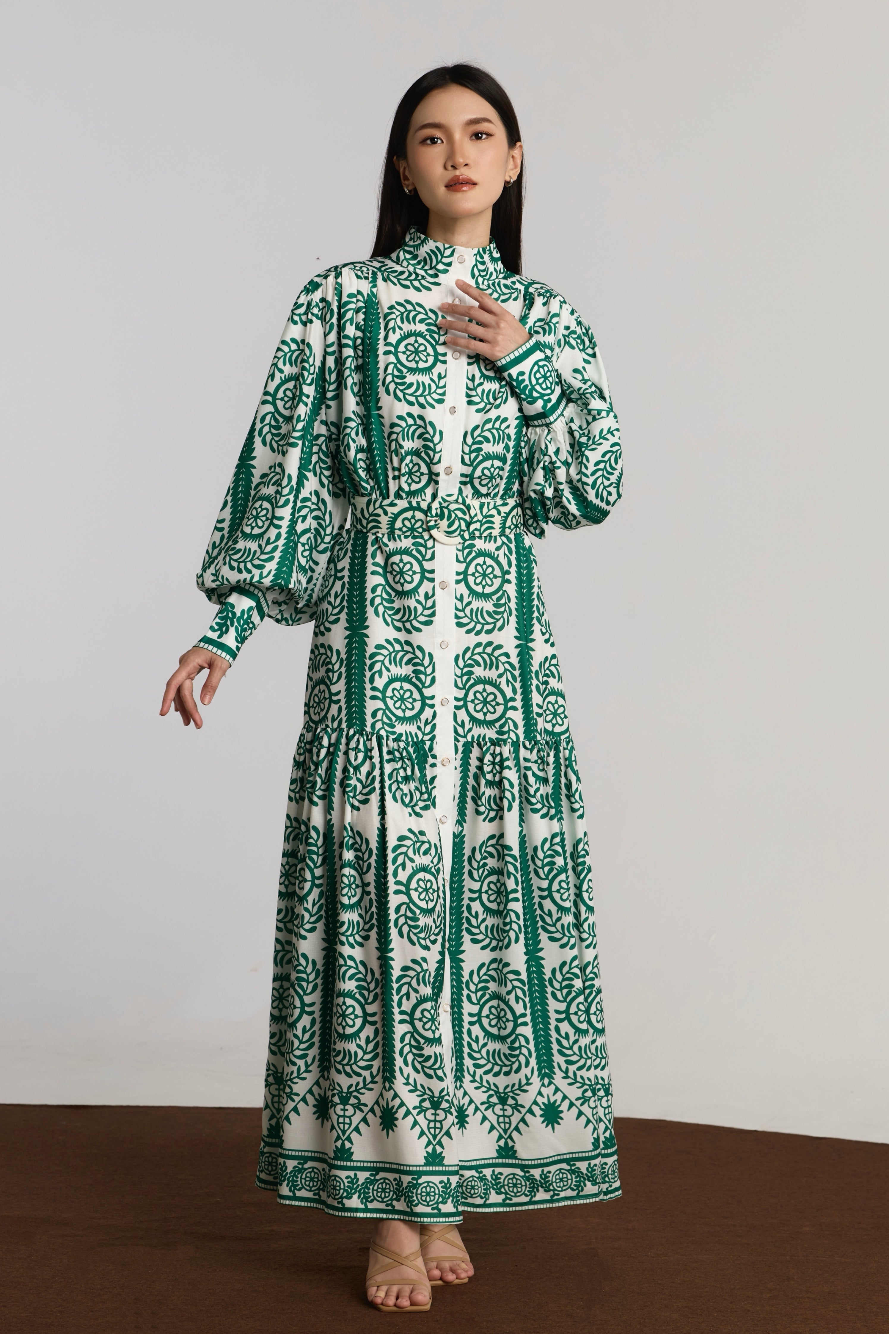 BLANCA DRESS - GREEN