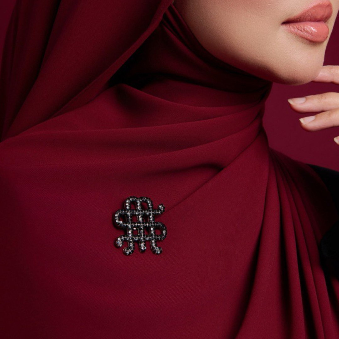 EXCLUSIVE MOONANDSTELLA BROOCH I BLACK DIAMOND