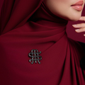 EXCLUSIVE MOONANDSTELLA BROOCH I BLACK DIAMOND