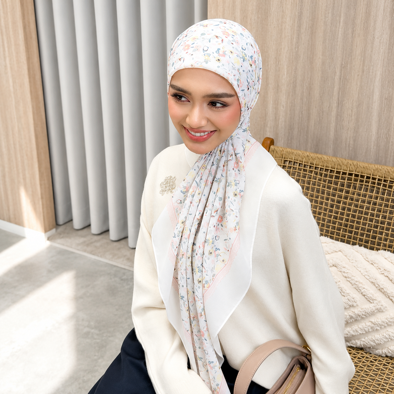FLORA MAISON MADISON - WHITE PINK