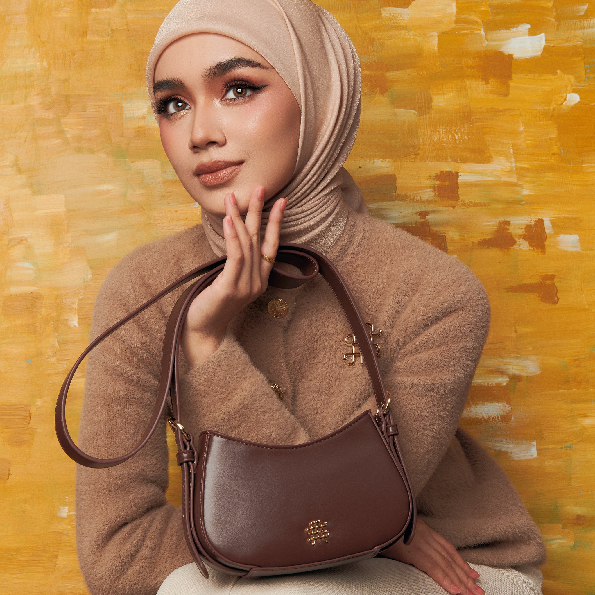 ORBIT BAG SERIES - DARK BROWN