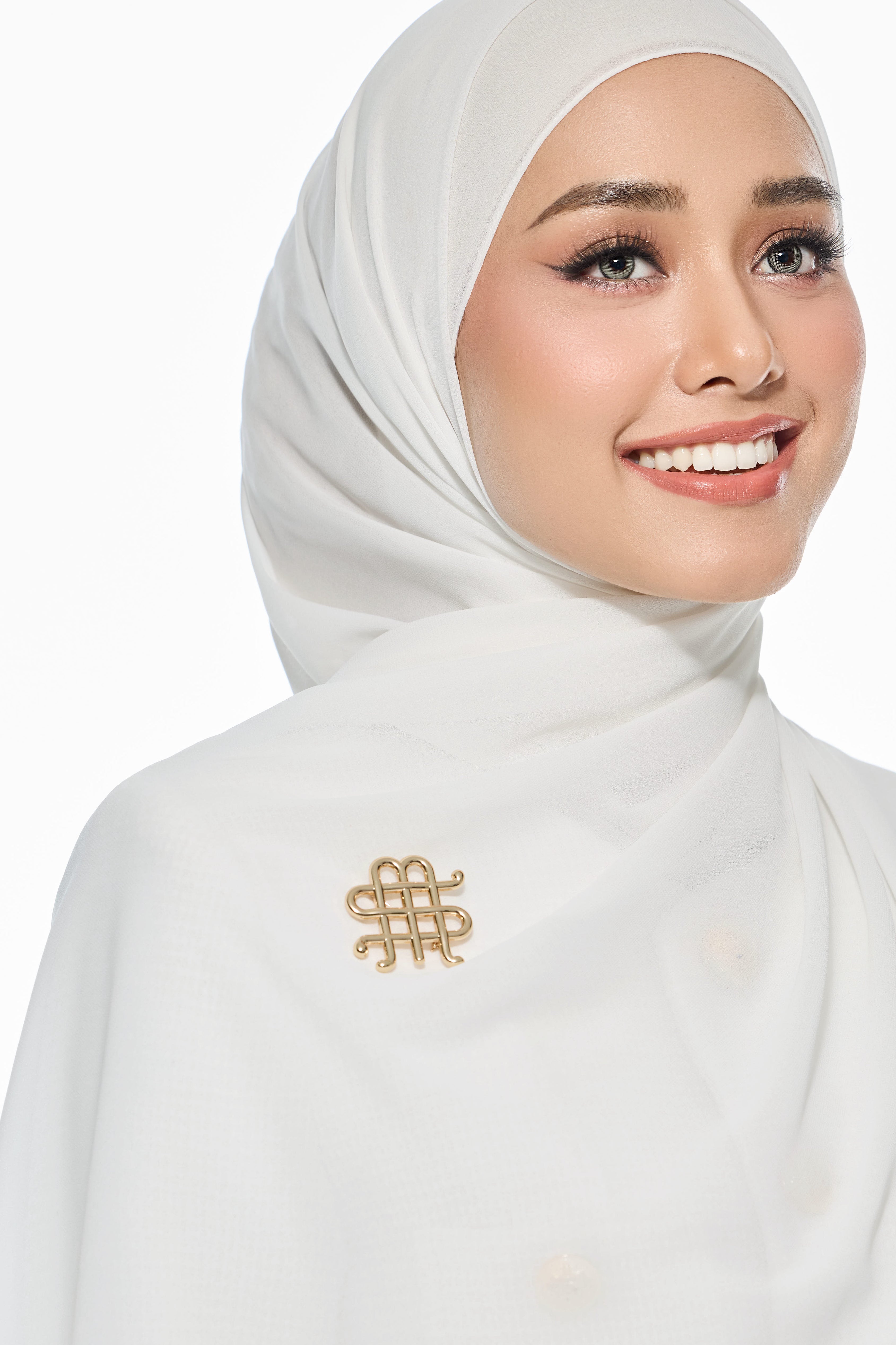 EXCLUSIVE MOONANDSTELLA BROOCH  I GOLD METAL