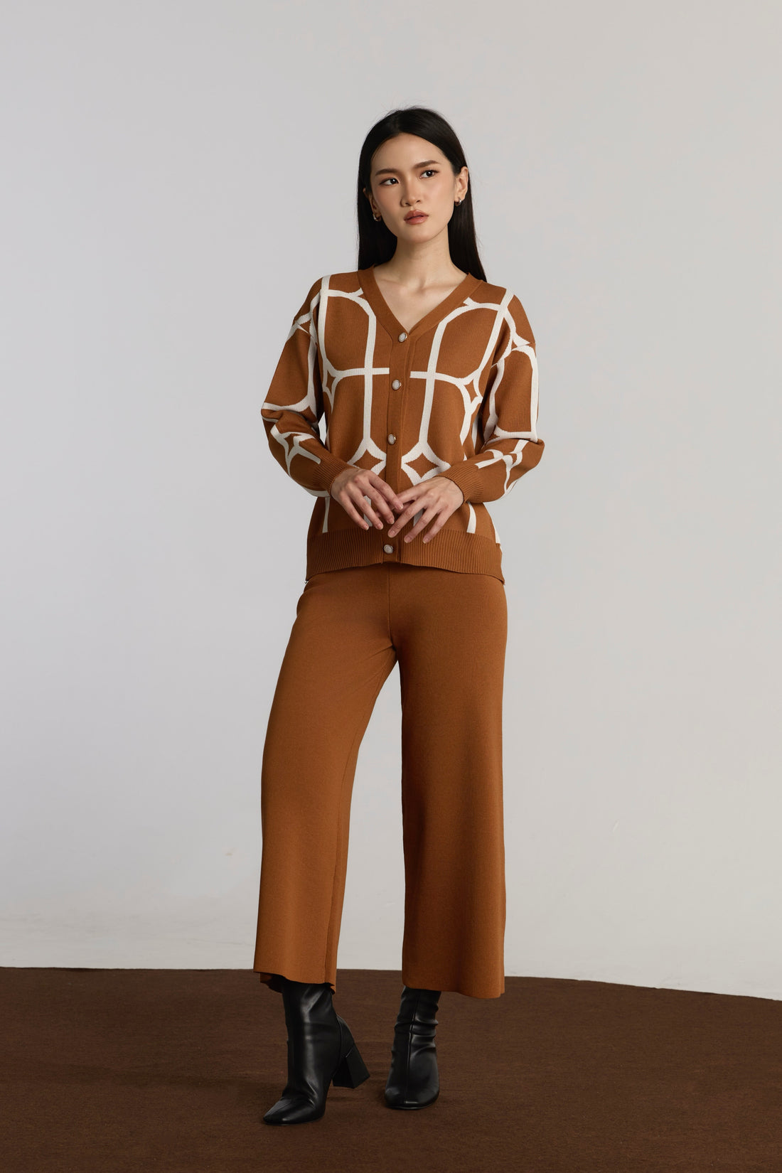 CORA CASUAL SET - BROWN