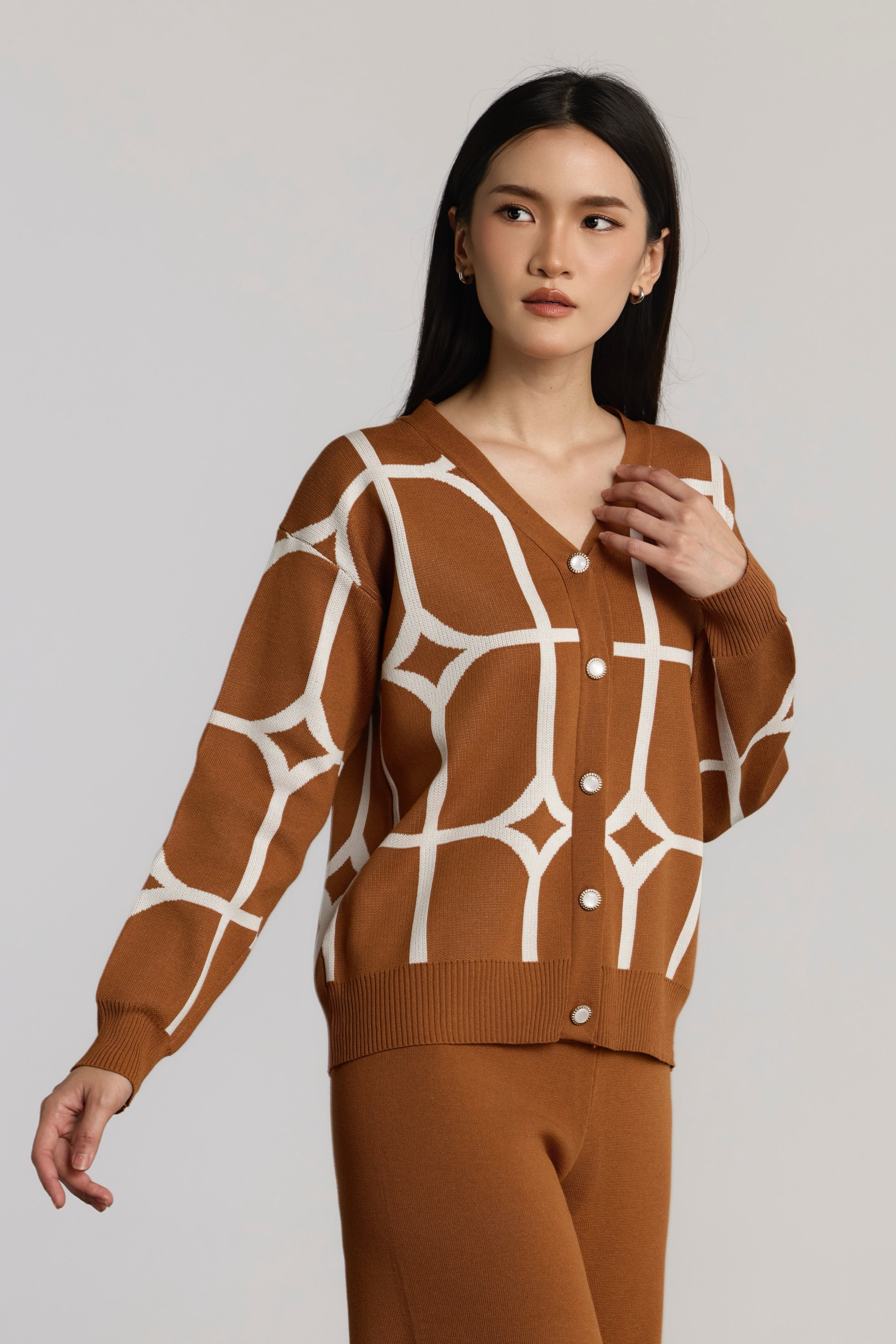 CORA CASUAL SET - BROWN