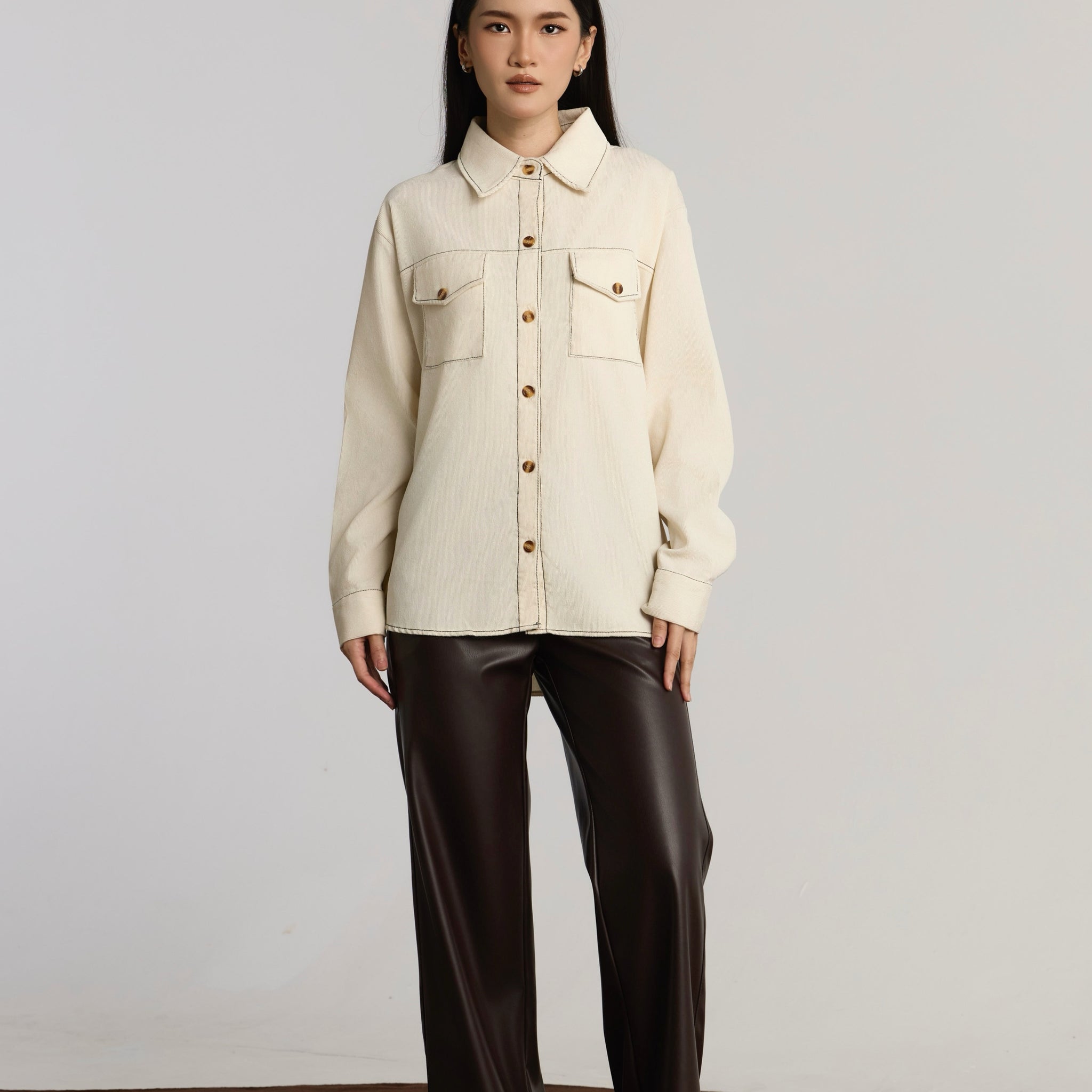 KENDRA CASUAL TOP - CREAM