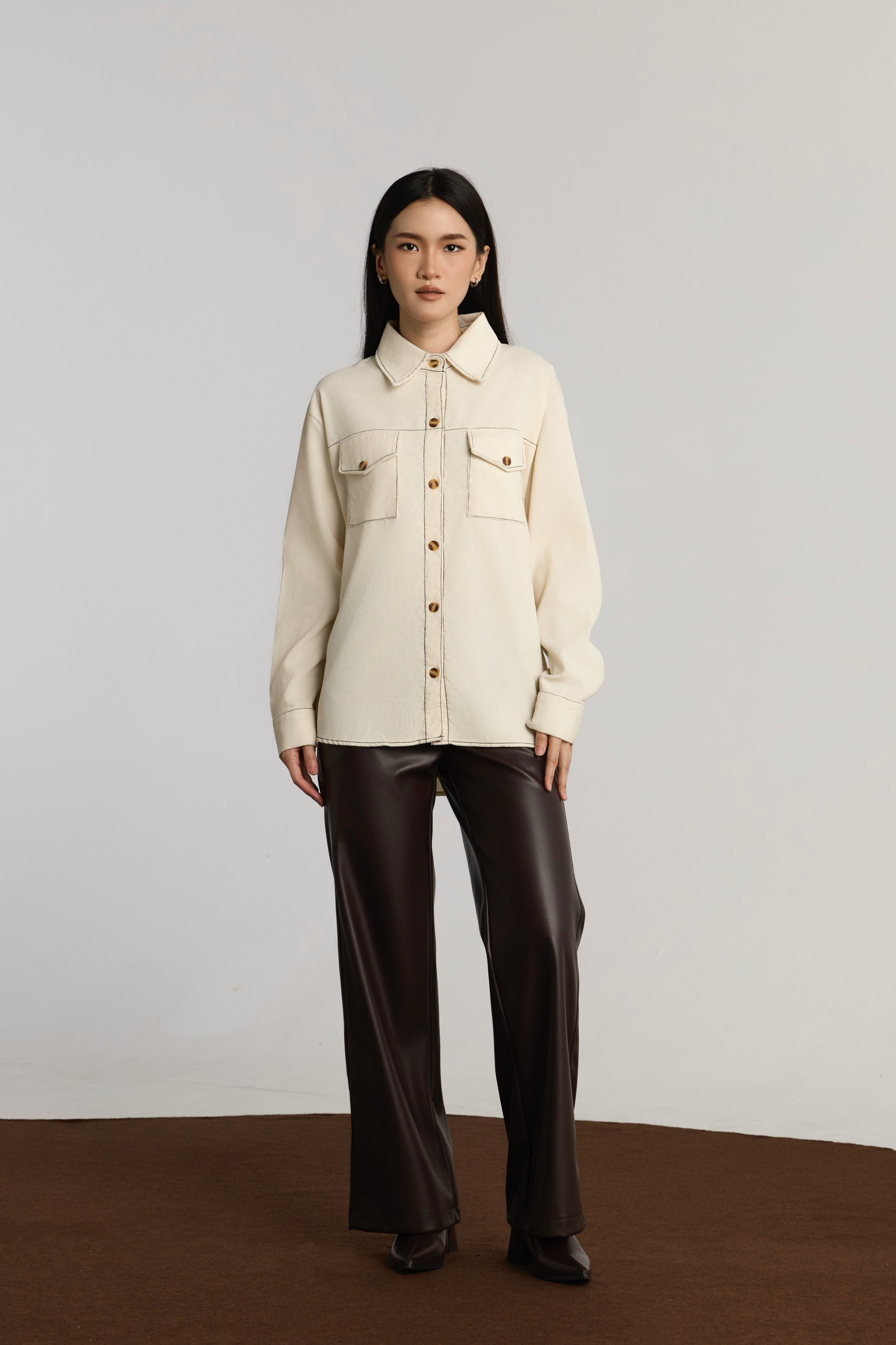 KENDRA CASUAL TOP - CREAM