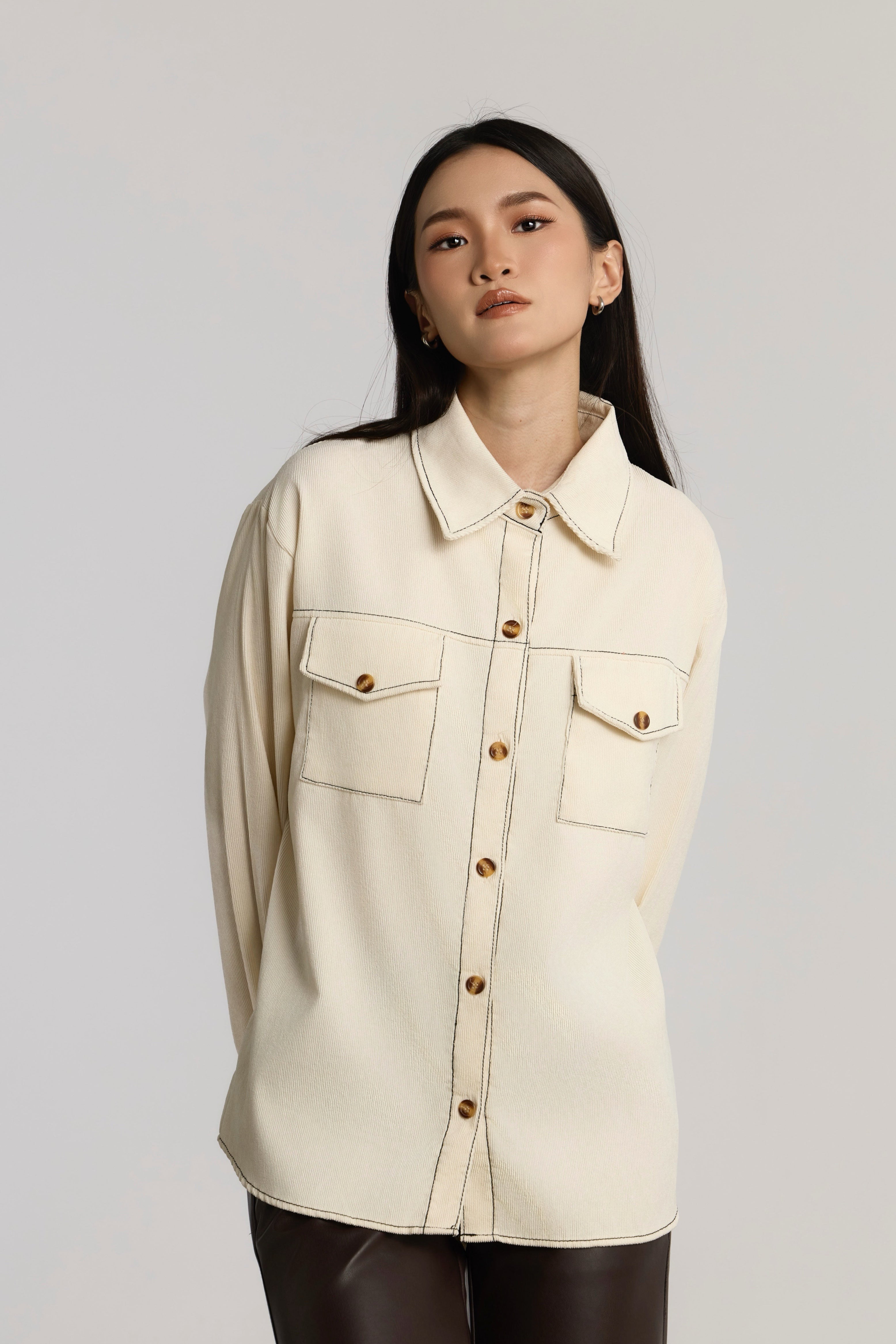 KENDRA CASUAL TOP - CREAM