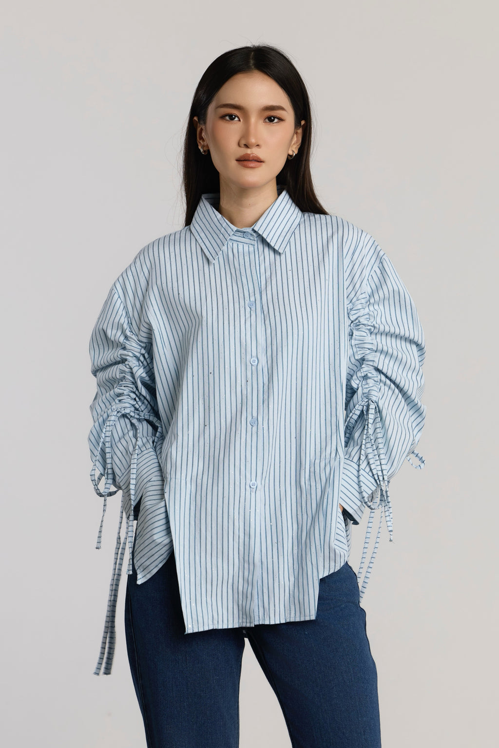 CLARA CASUAL TOP - BLUE