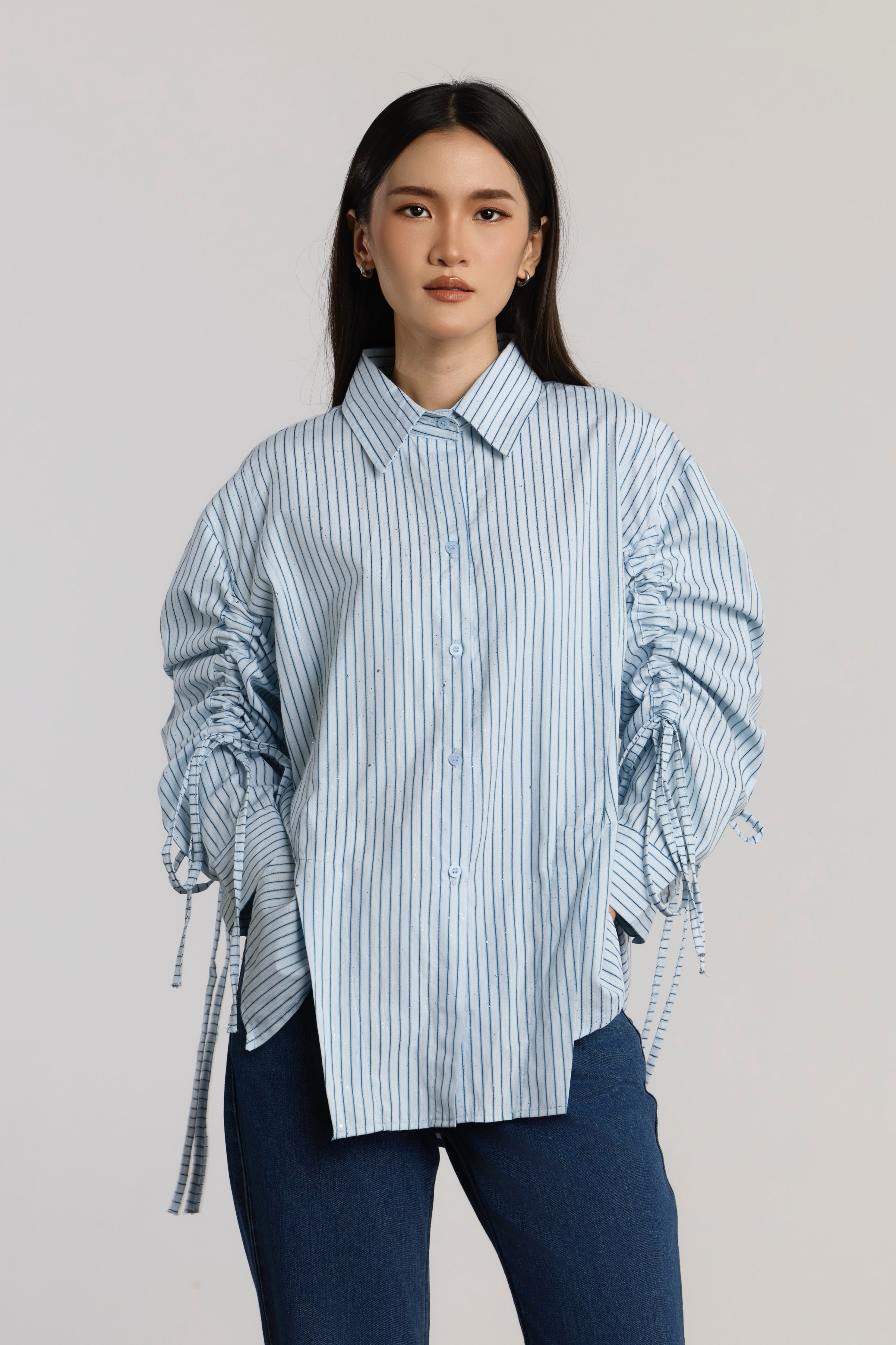 CLARA CASUAL TOP - BLUE
