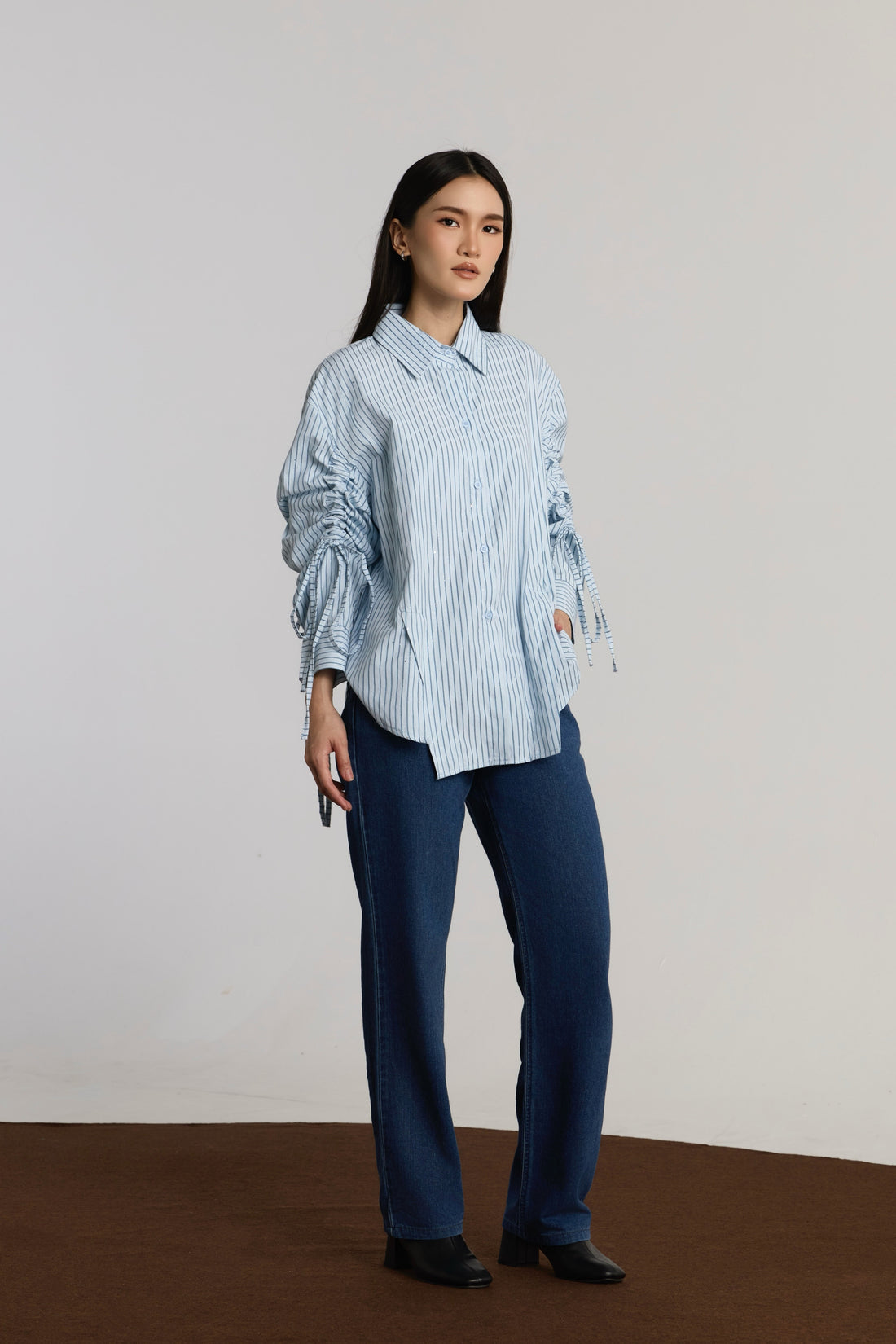 CLARA CASUAL TOP - BLUE