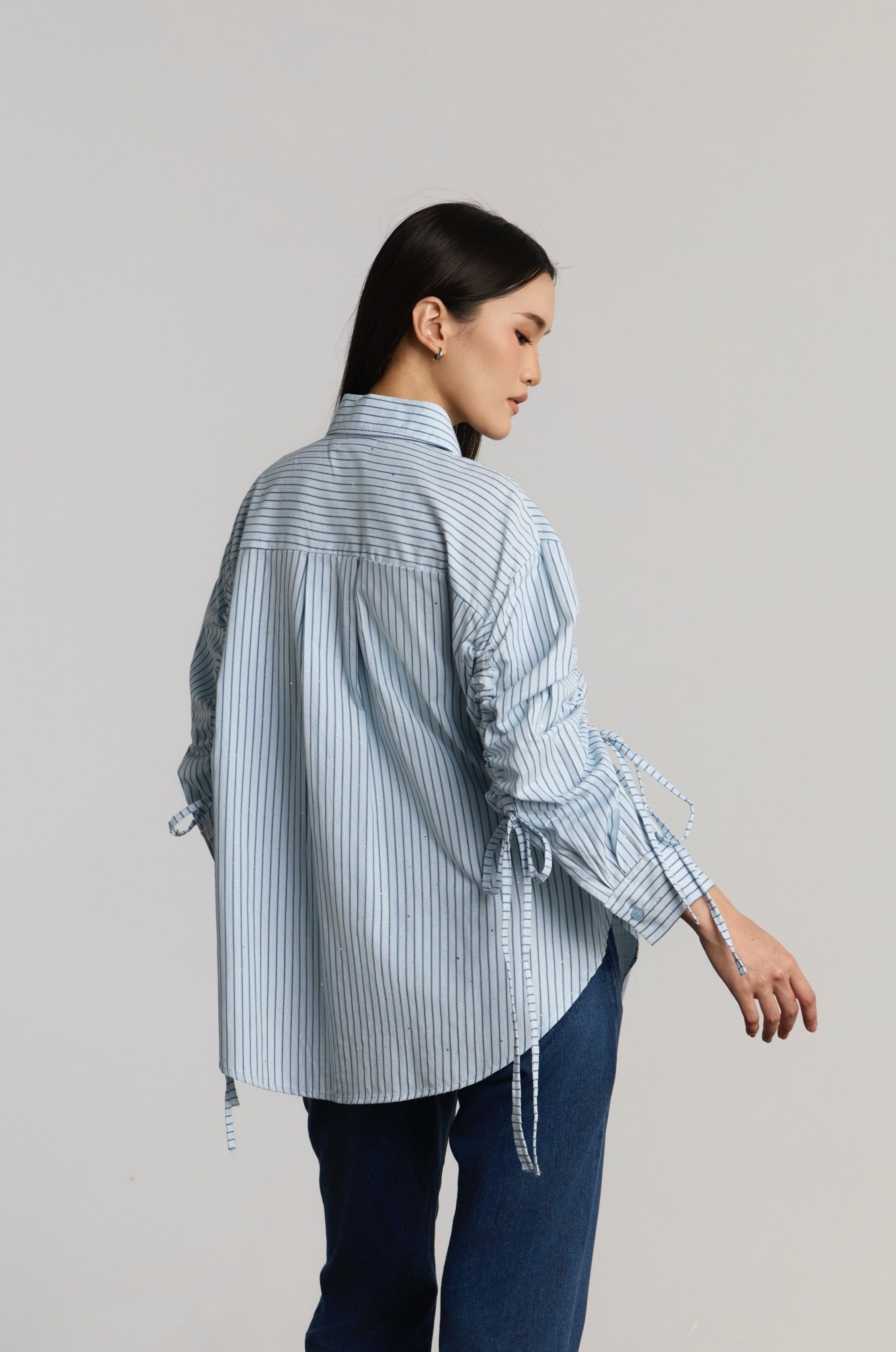 CLARA CASUAL TOP - BLUE