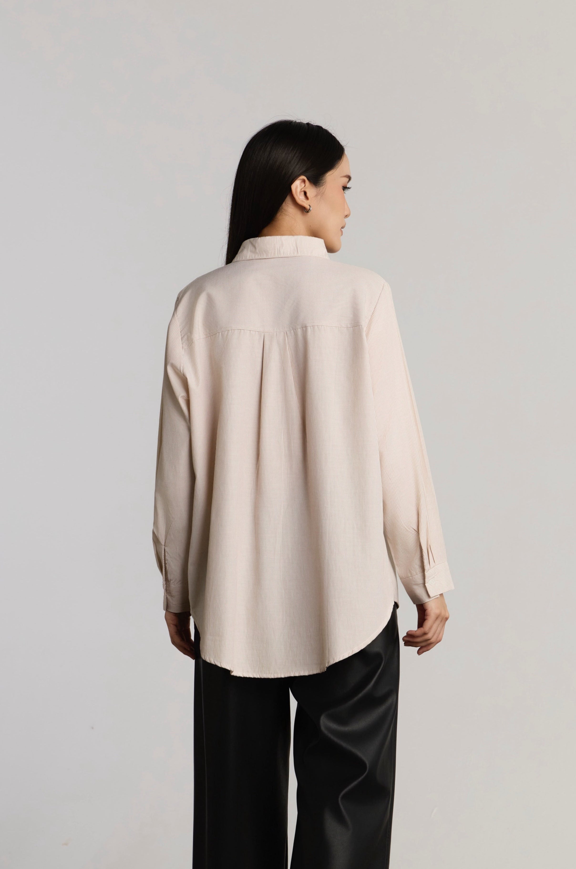 CUMI CASUAL TOP - BROWN