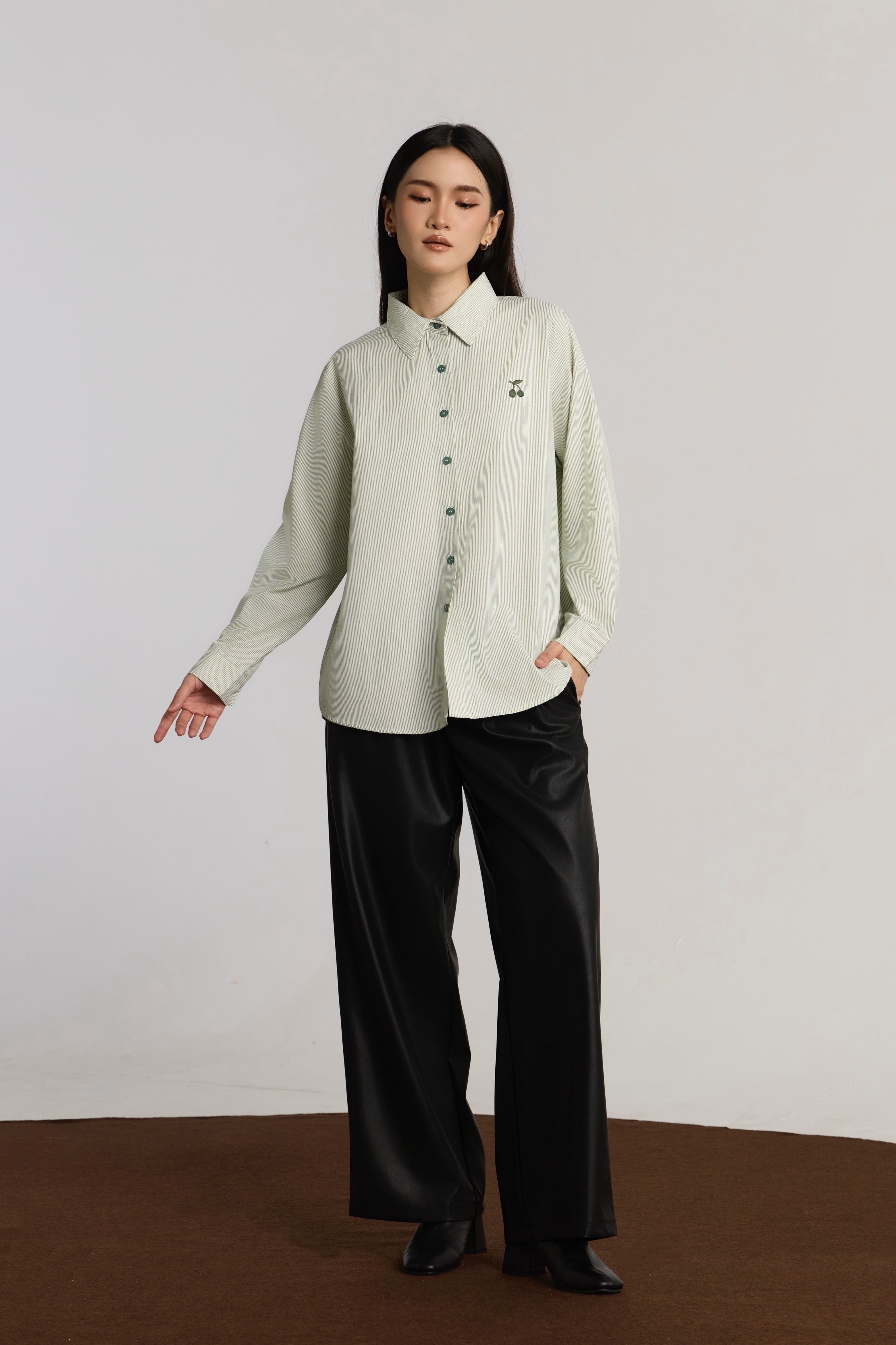 CUMI CASUAL TOP - GREEN