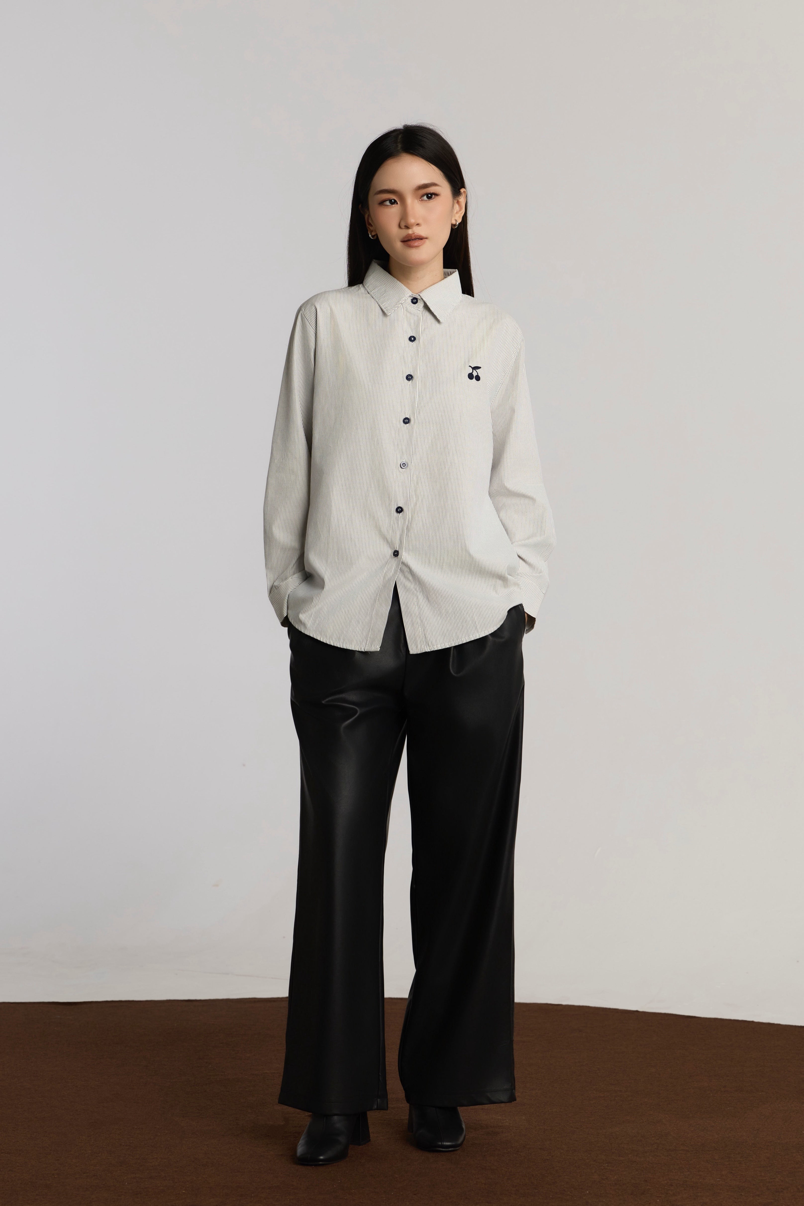 CUMI CASUAL TOP - DARK BLUE