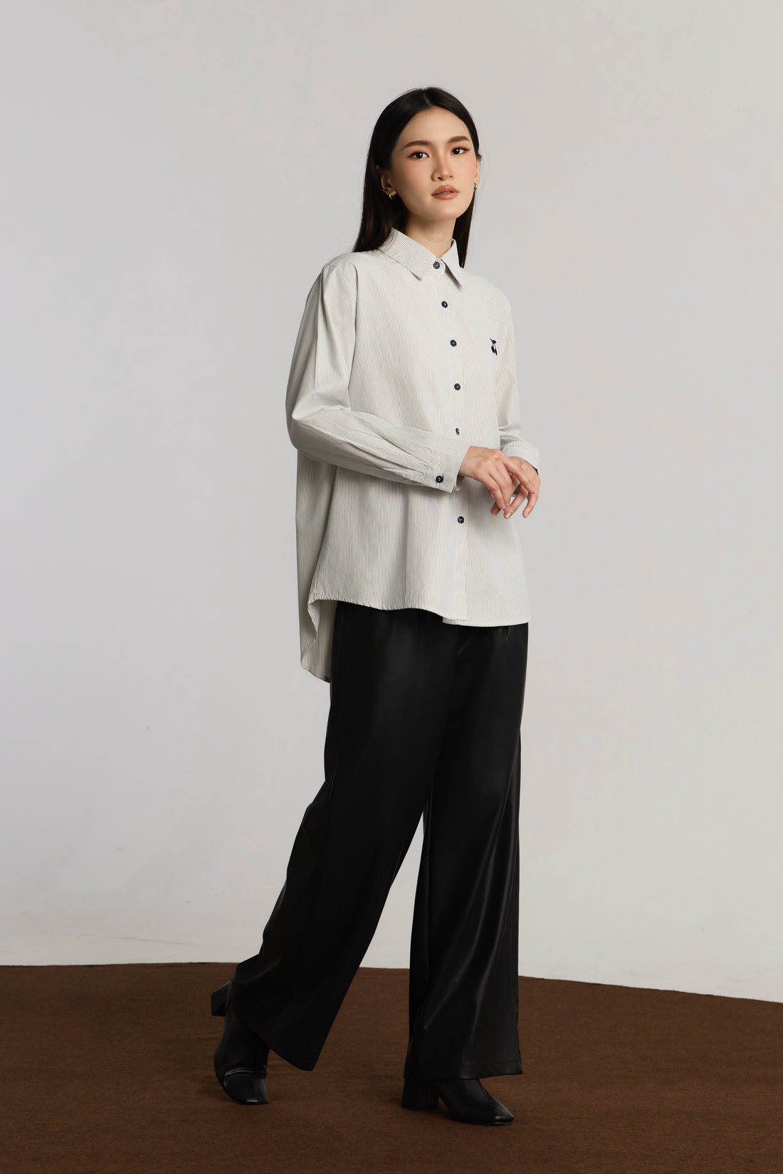 CUMI CASUAL TOP - DARK BLUE