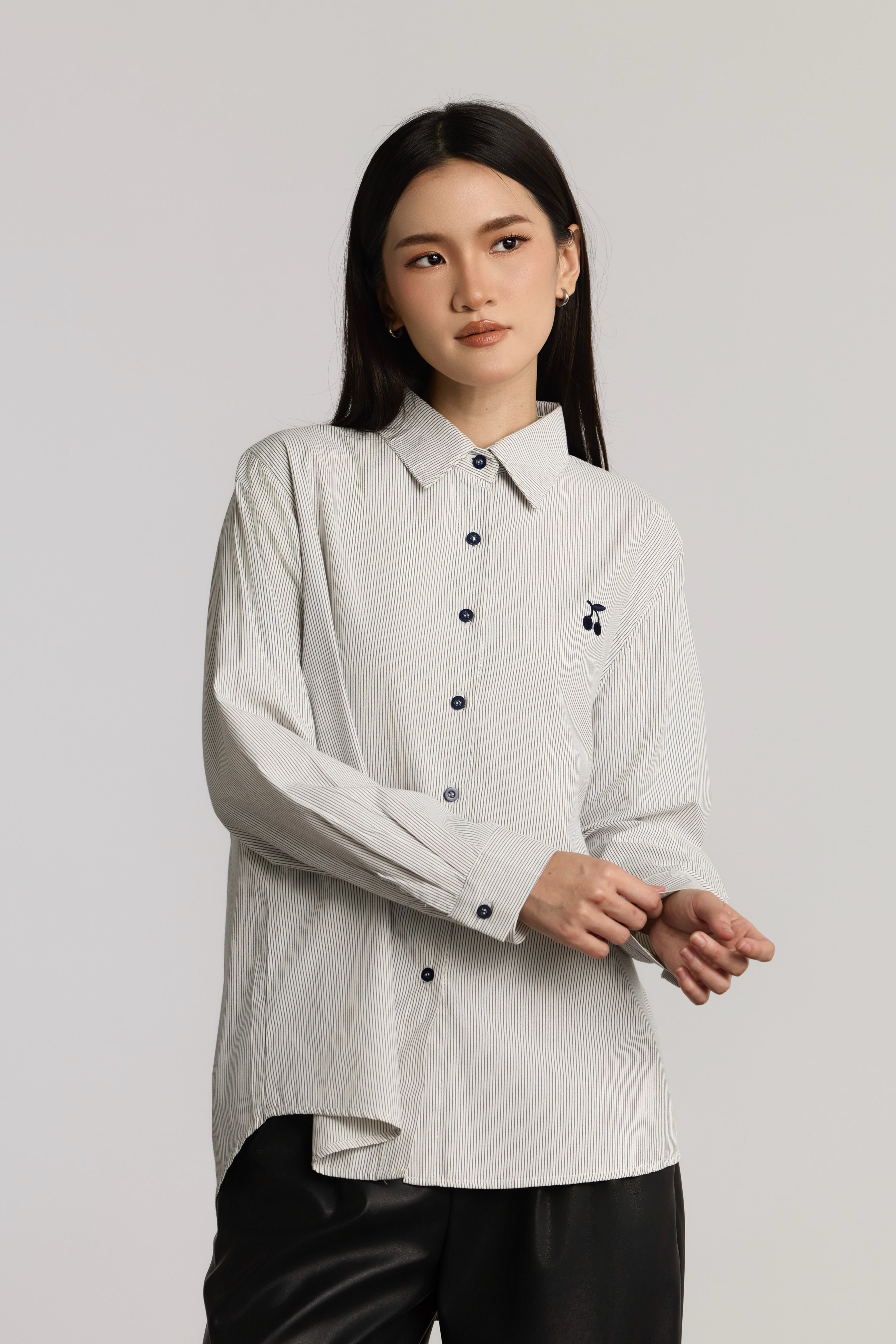 CUMI CASUAL TOP - DARK BLUE
