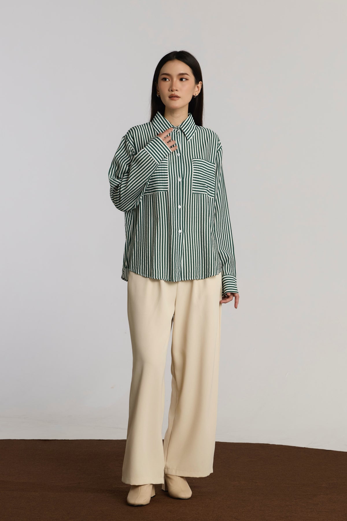 ASHA CASUAL TOP - GREEN