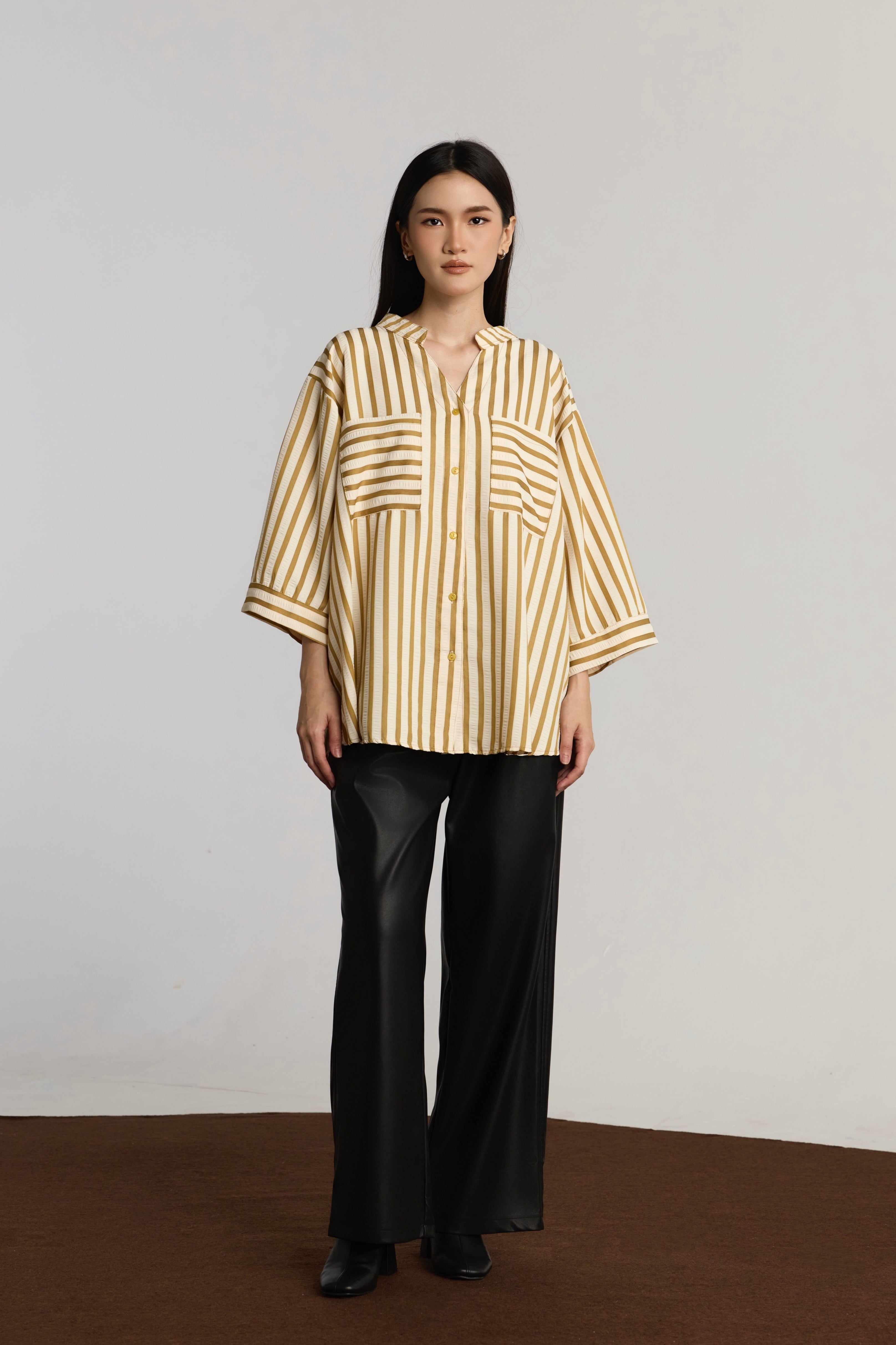 TAMARA CASUAL TOP - OLIVE