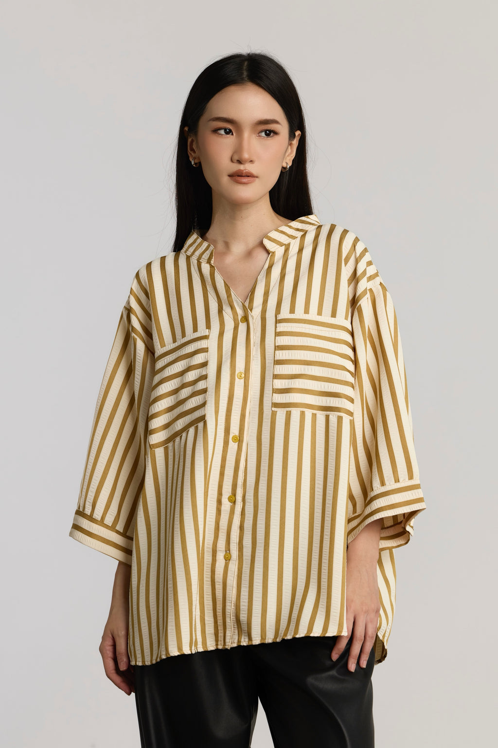 TAMARA CASUAL TOP - OLIVE