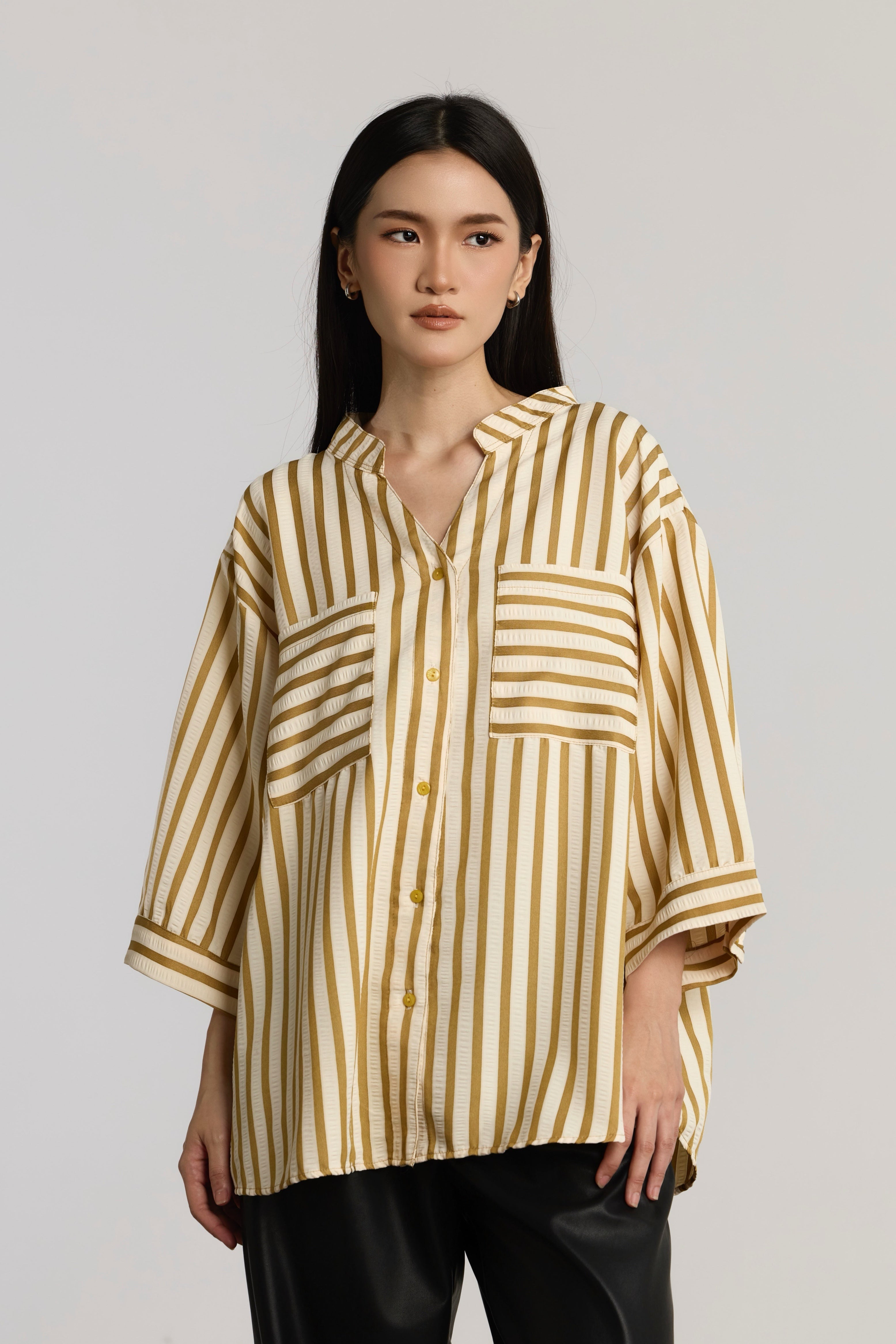 TAMARA CASUAL TOP - OLIVE