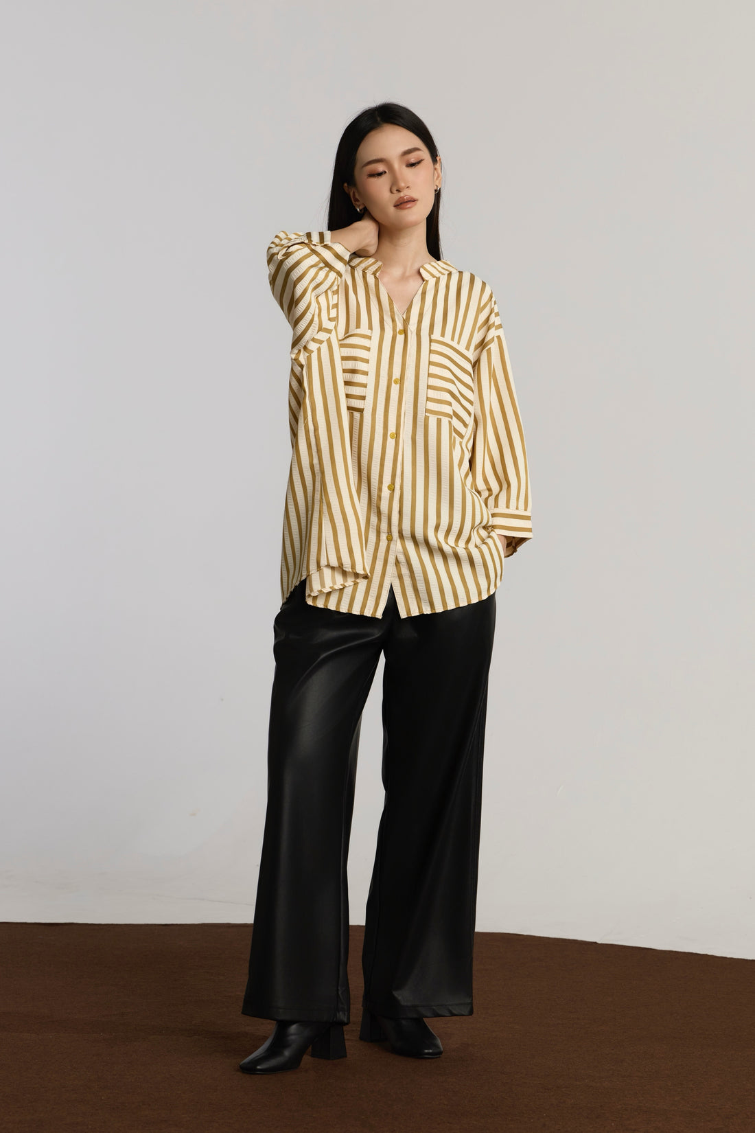 TAMARA CASUAL TOP - OLIVE
