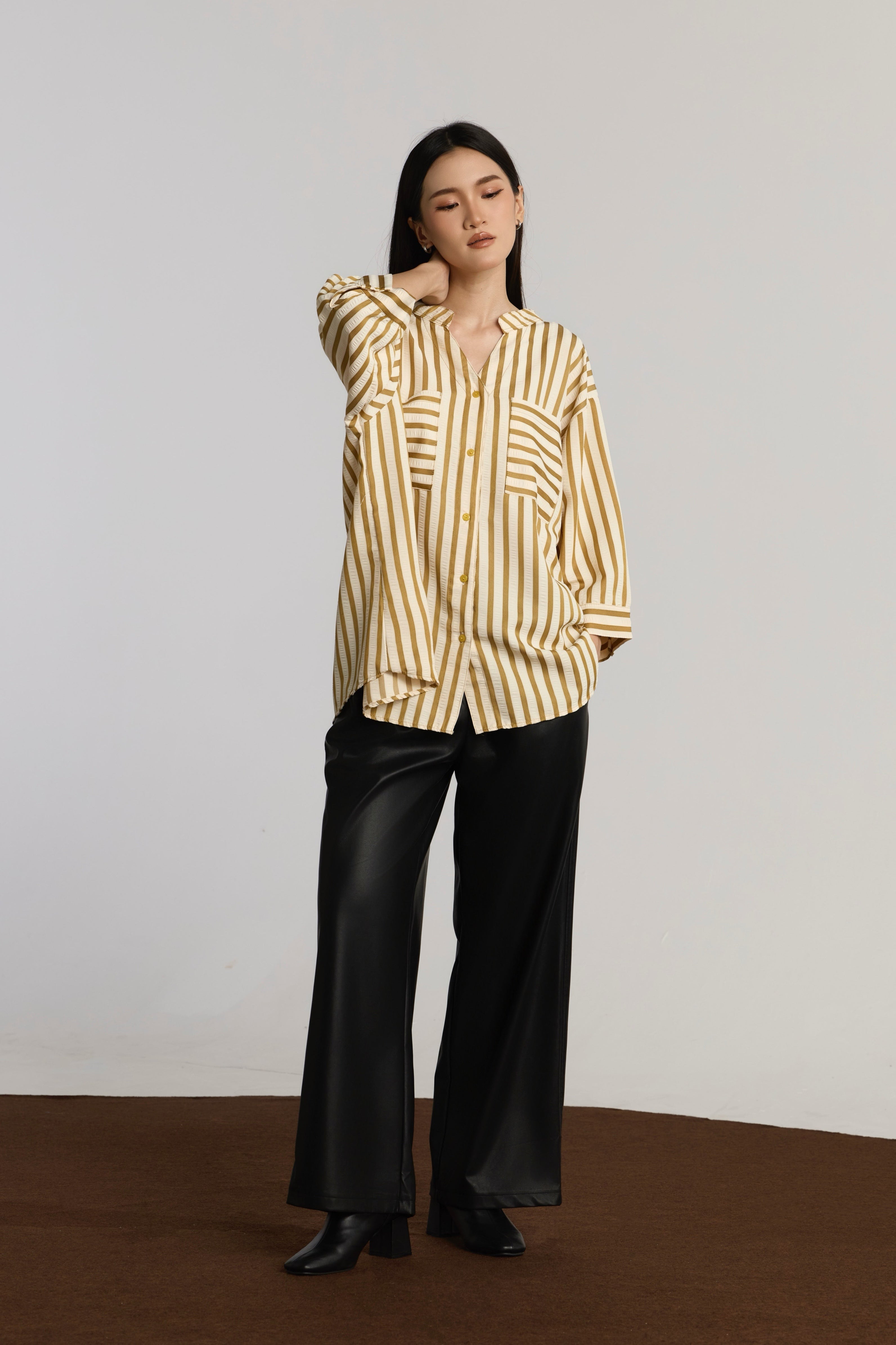 TAMARA CASUAL TOP - OLIVE