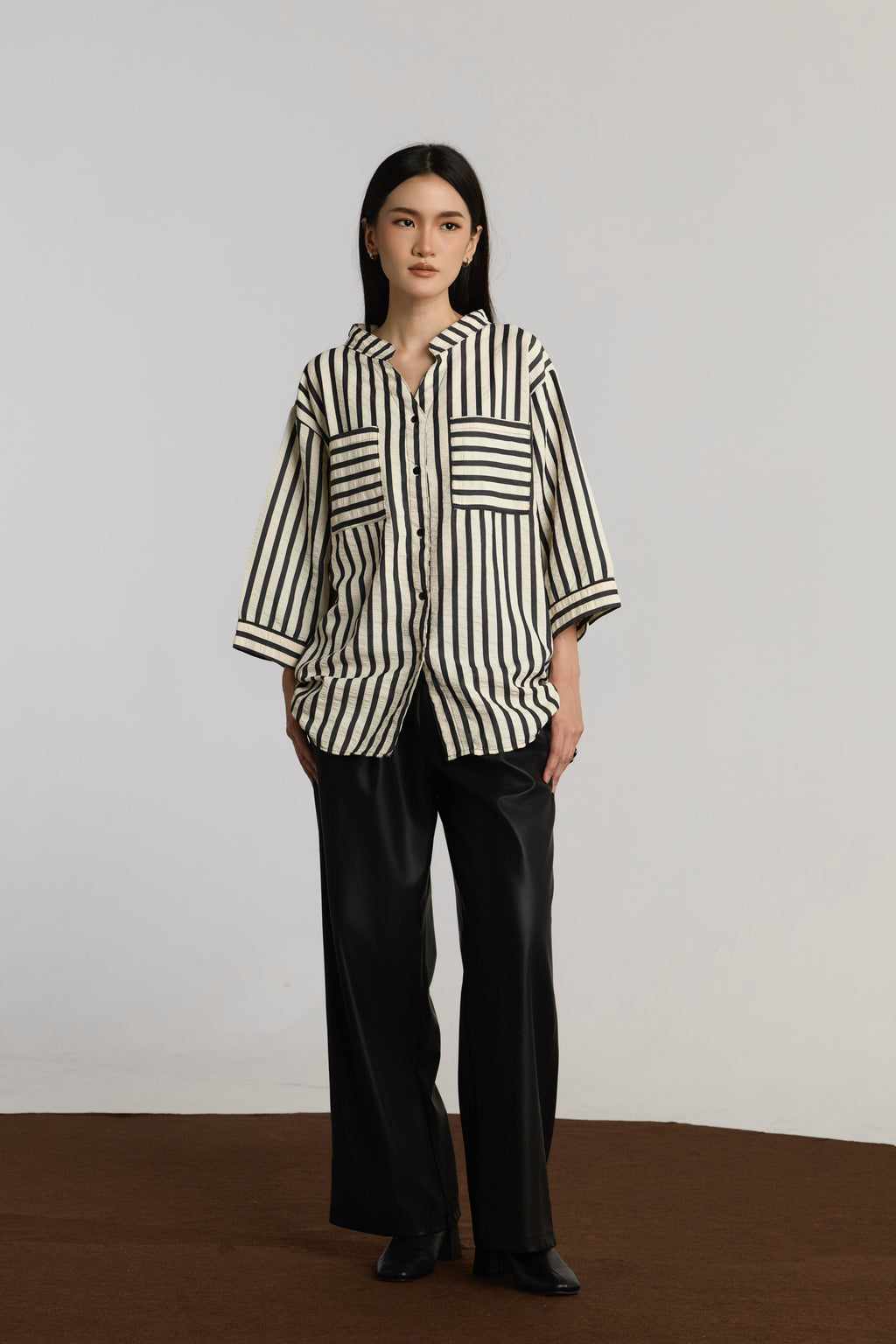 TAMARA CASUAL TOP - BLACK