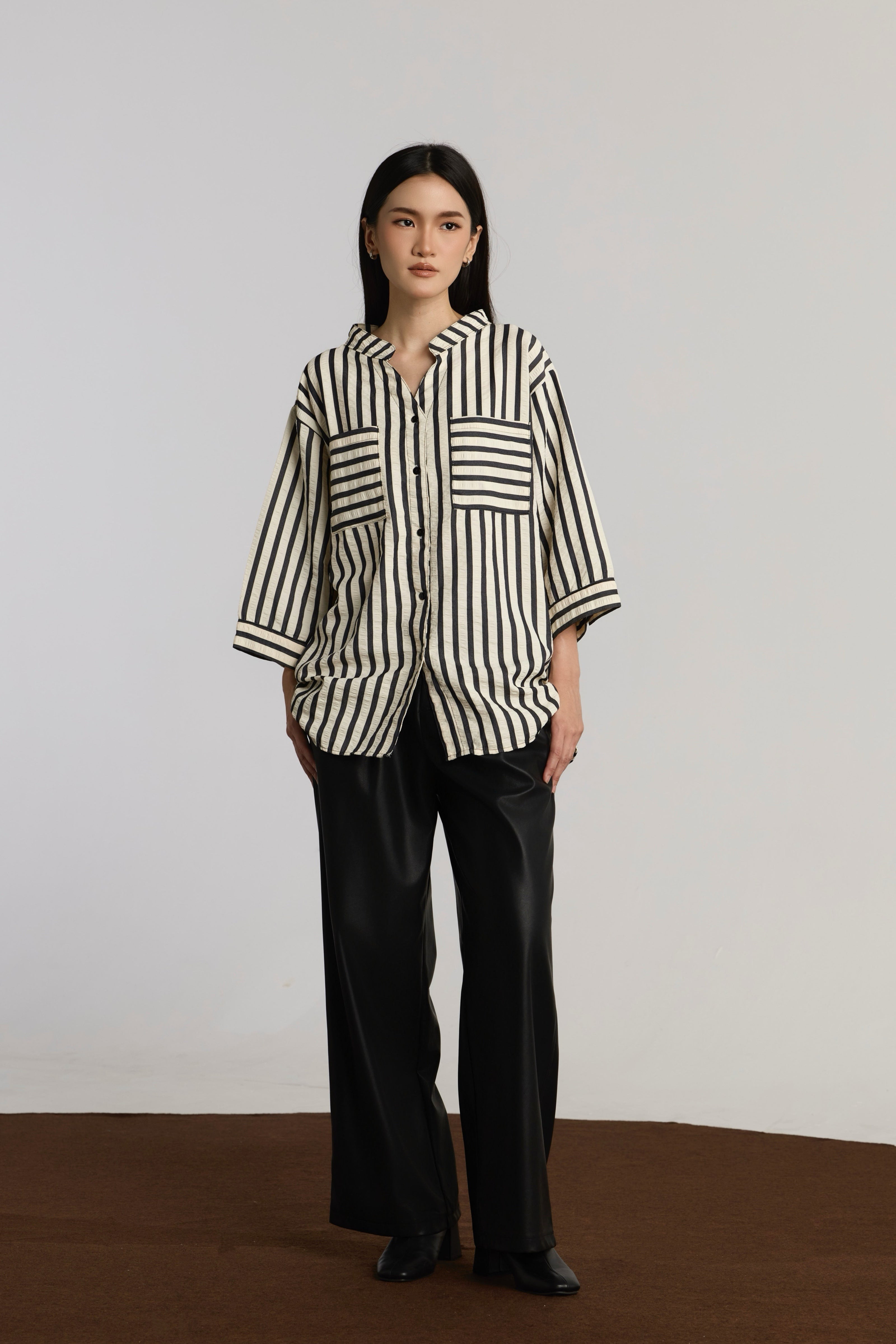 TAMARA CASUAL TOP - BLACK