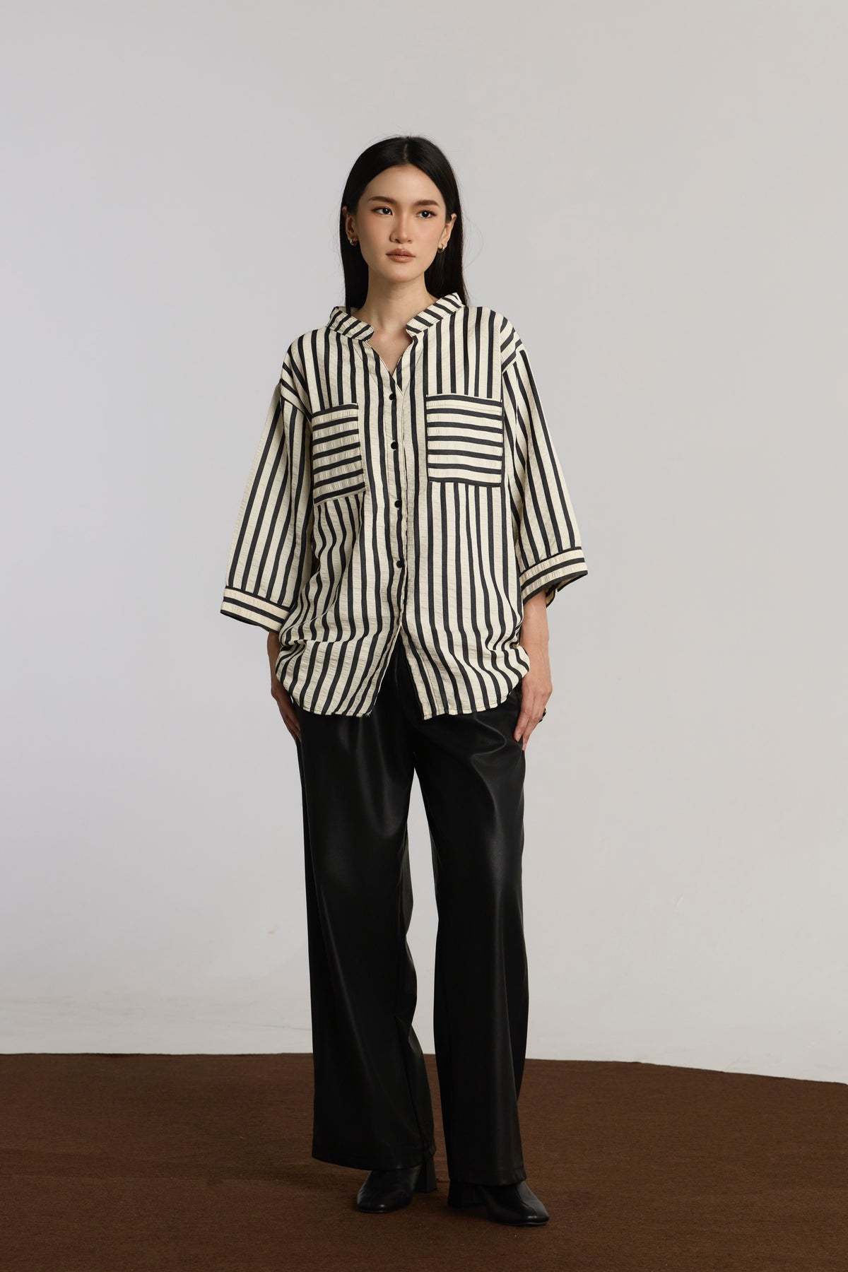 TAMARA CASUAL TOP - BLACK