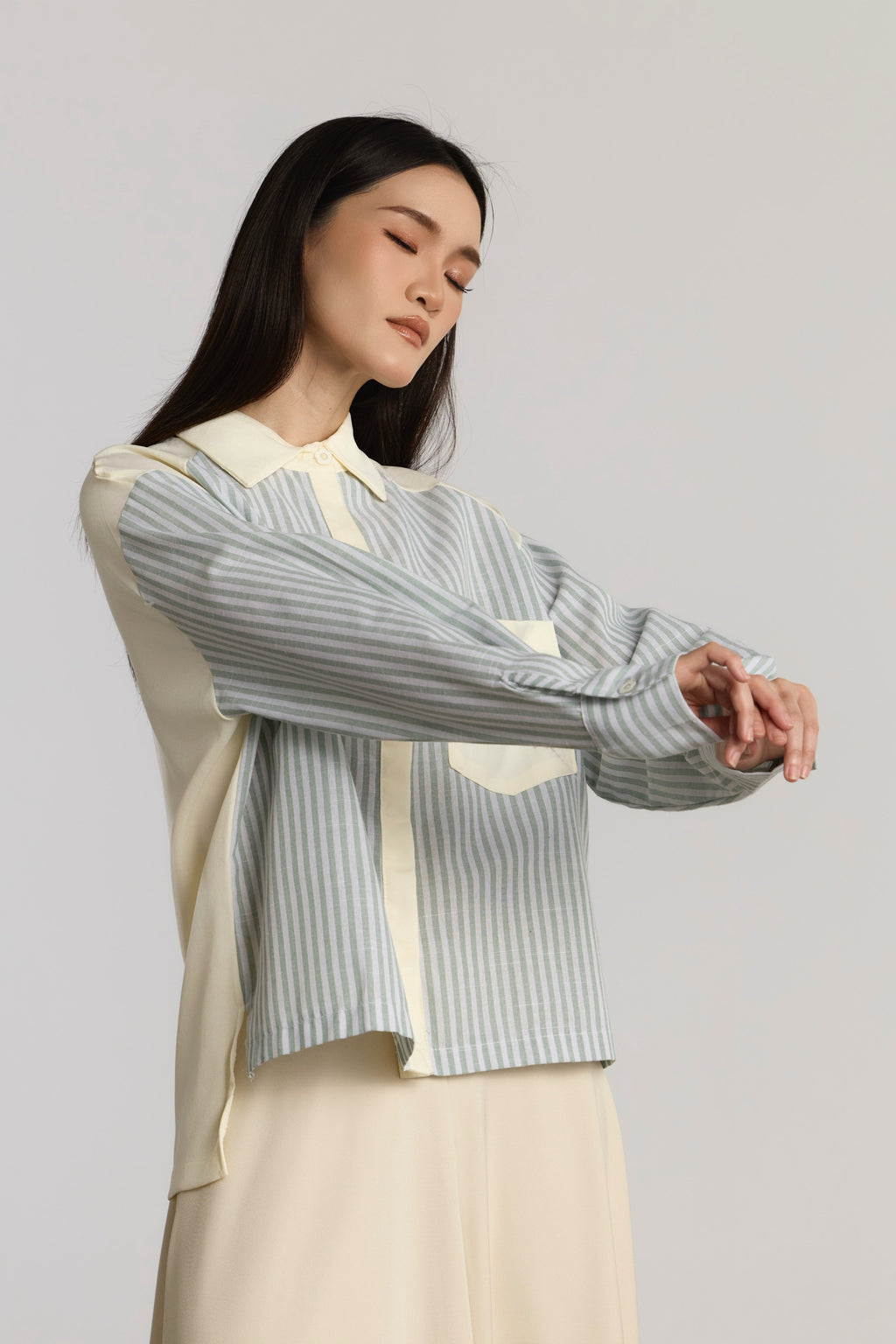 KELSIE CASUAL TOP - GREEN