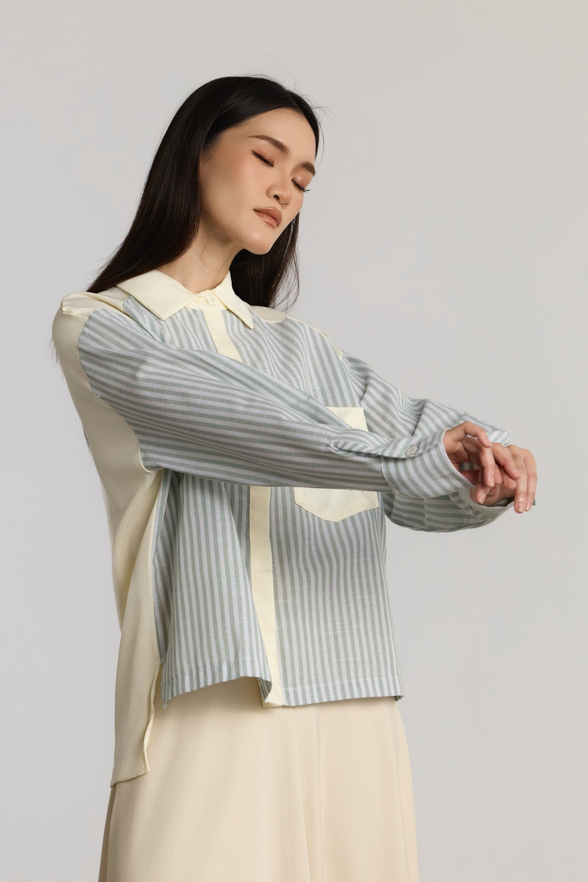 KELSIE CASUAL TOP - GREEN