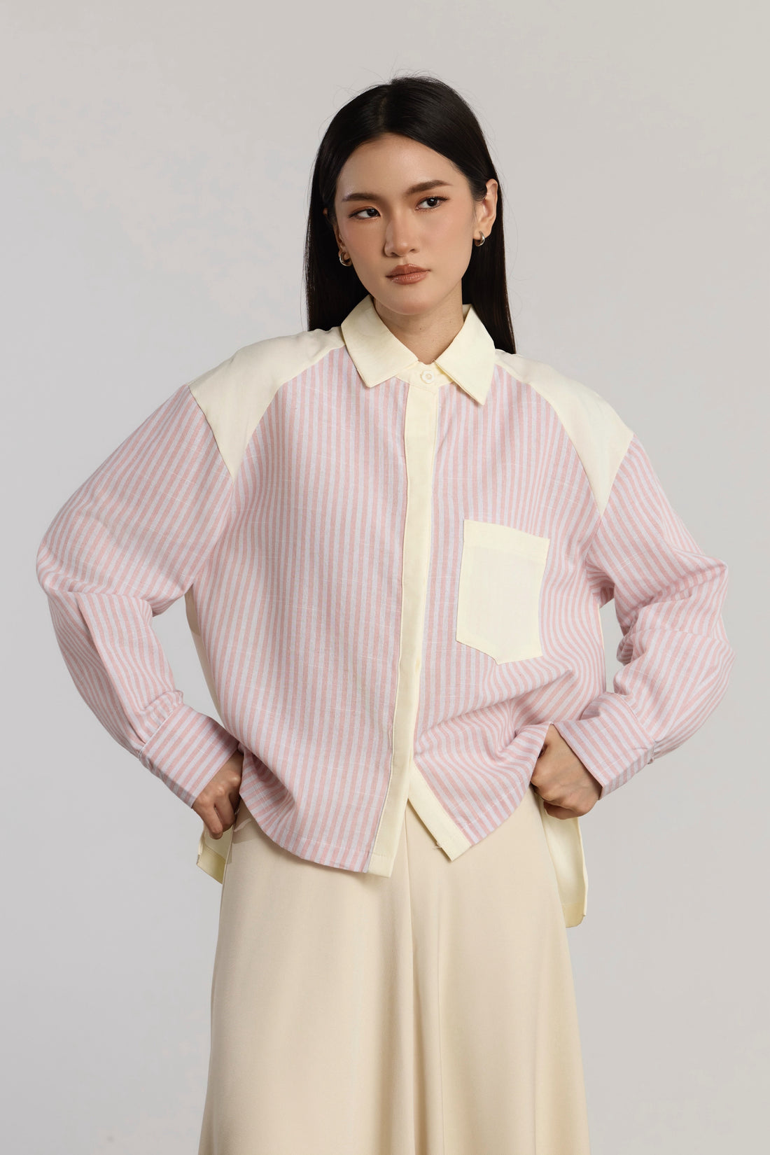 KELSIE CASUAL TOP - PINK