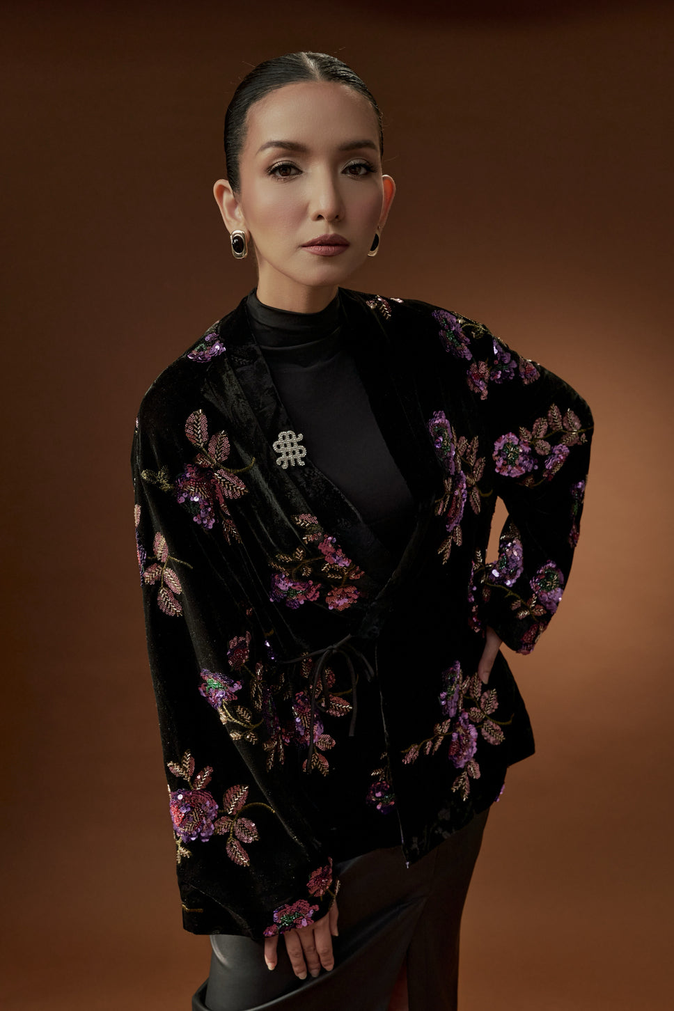 AMBROSE VELVET TOP - INGRID