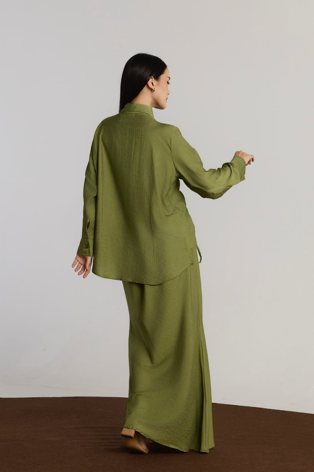 KIANIE TOP & SKIRT SET - GREEN