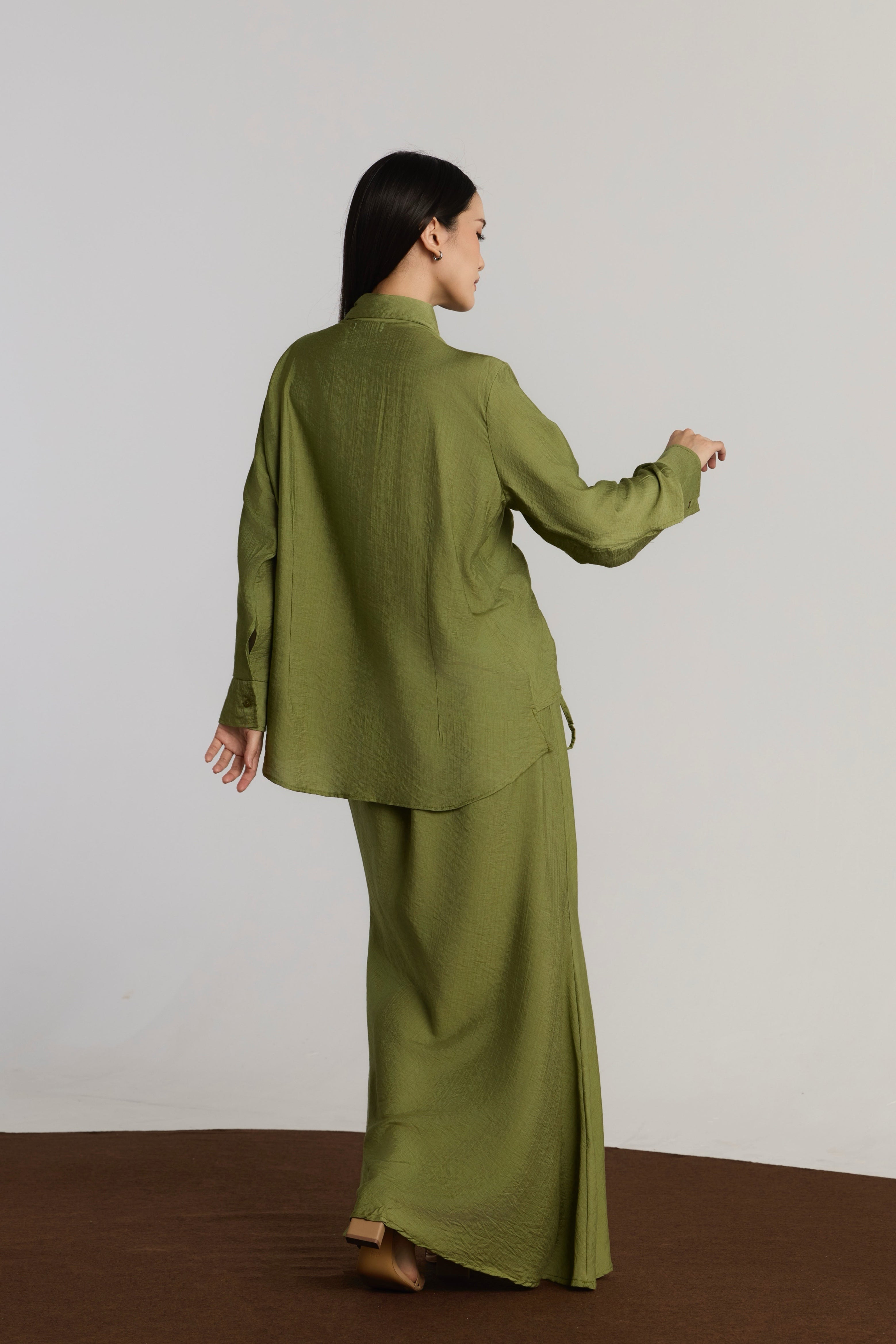 KIANIE TOP & SKIRT SET - GREEN