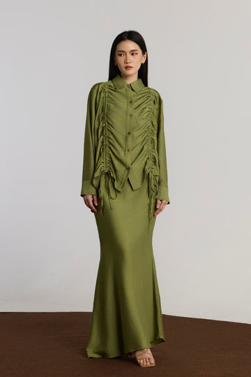 KIANIE TOP & SKIRT SET - GREEN