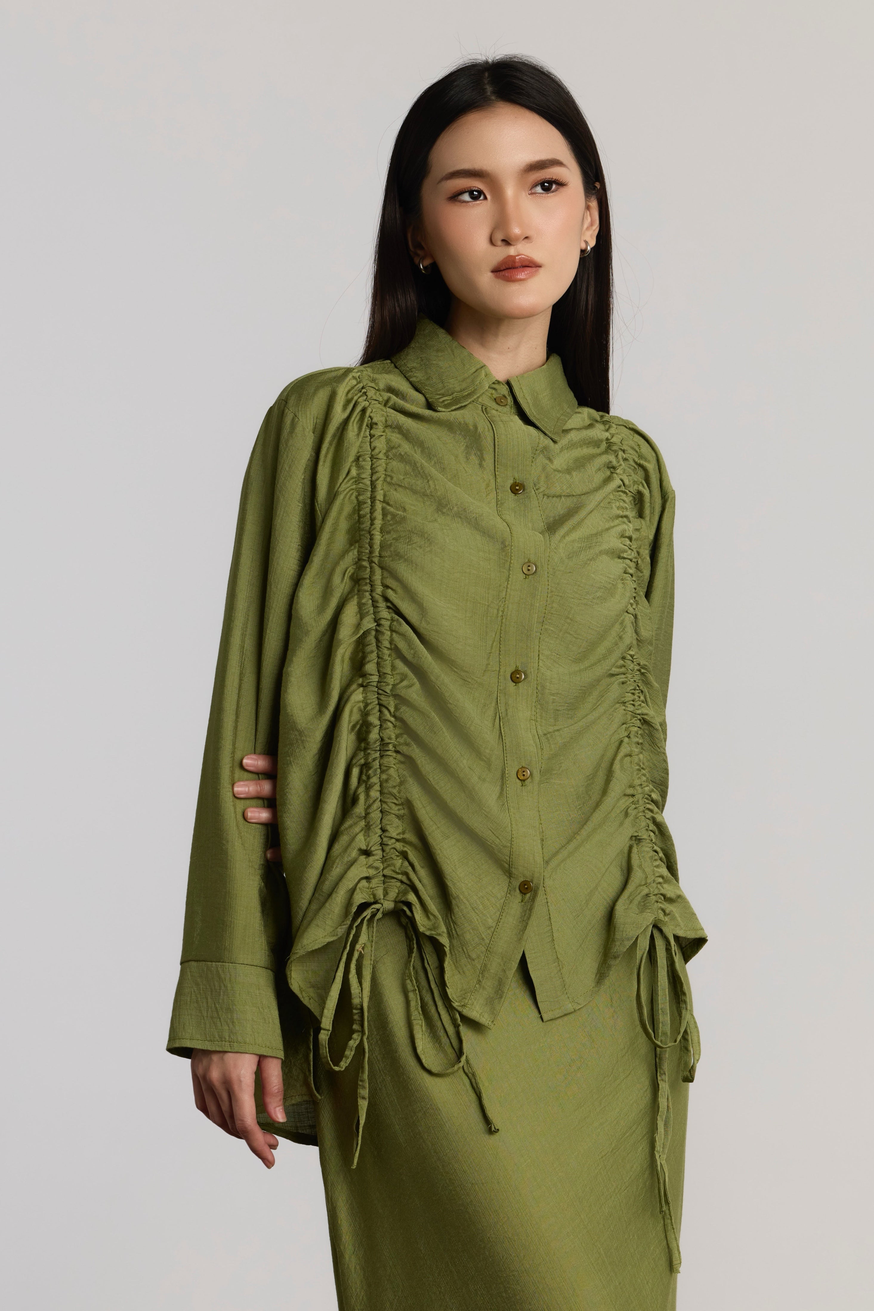 KIANIE TOP & SKIRT SET - GREEN