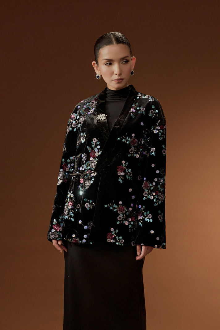 AMBROSE VELVET TOP - SASKIA