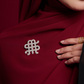 EXCLUSIVE MOONANDSTELLA BROOCH  I SILVER DIAMOND