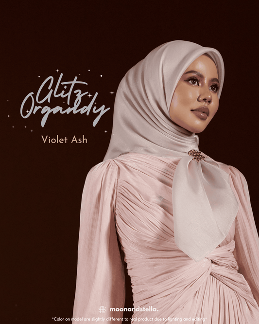 GLITZ ORGANDY - VIOLET ASH