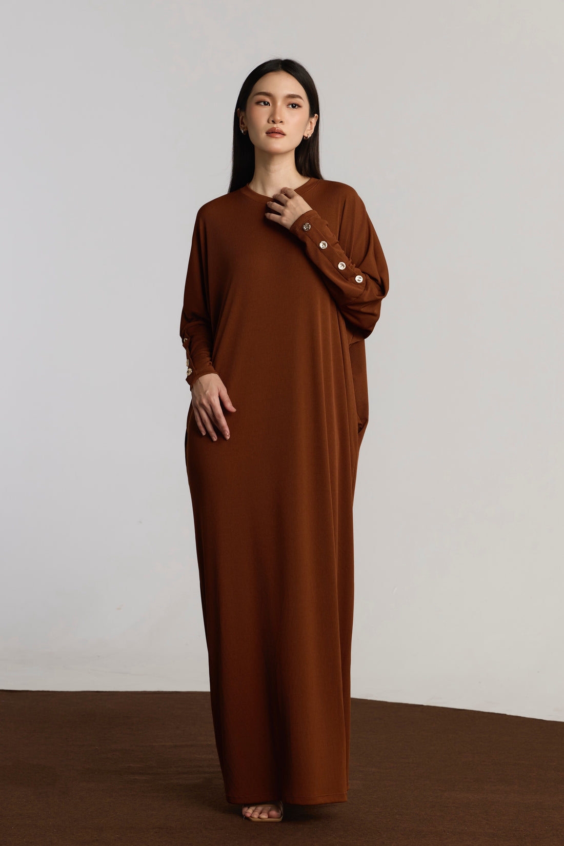 WARDA BLOUSE - CARAMEL BROWN