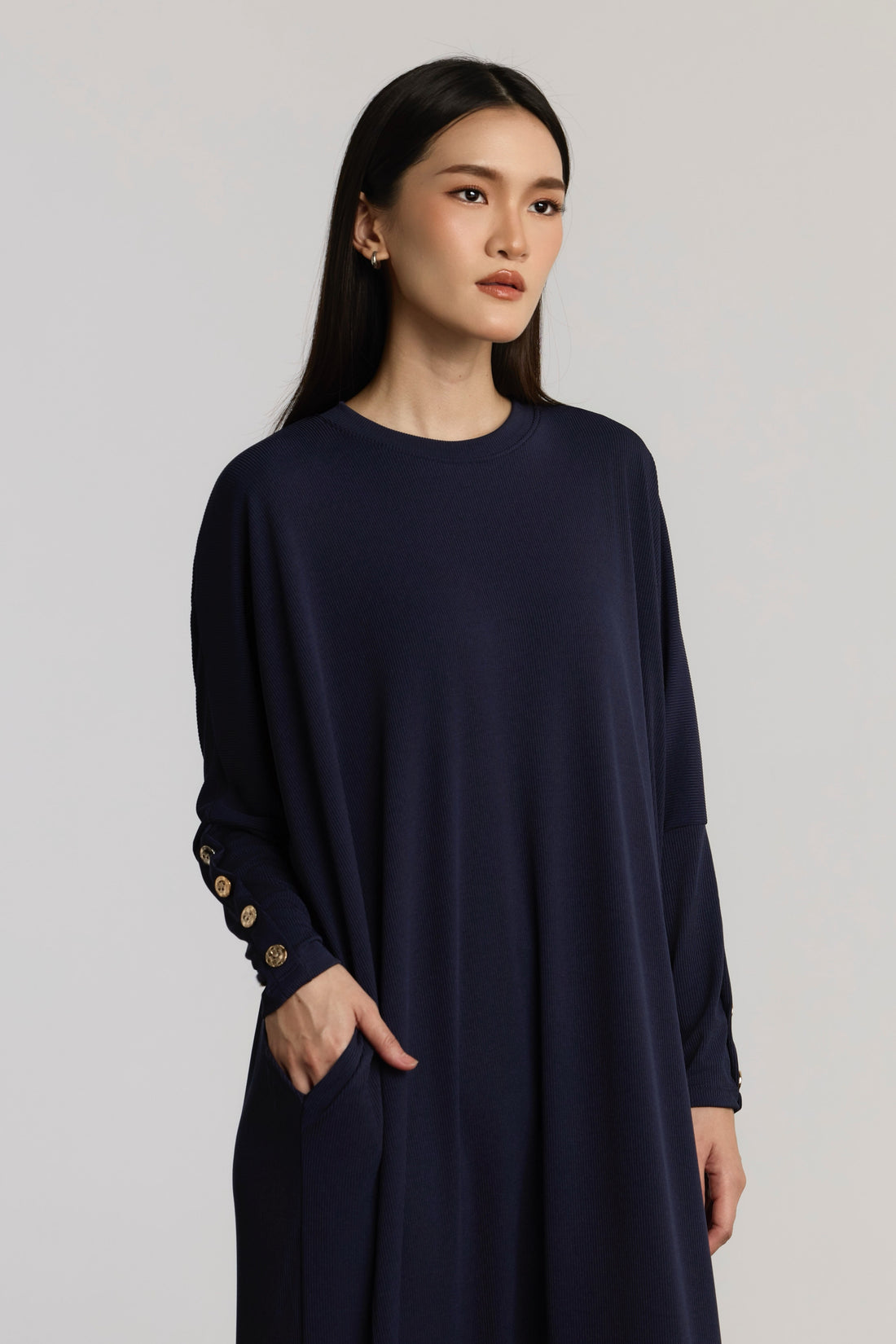 WARDA BLOUSE - DARK BLUE