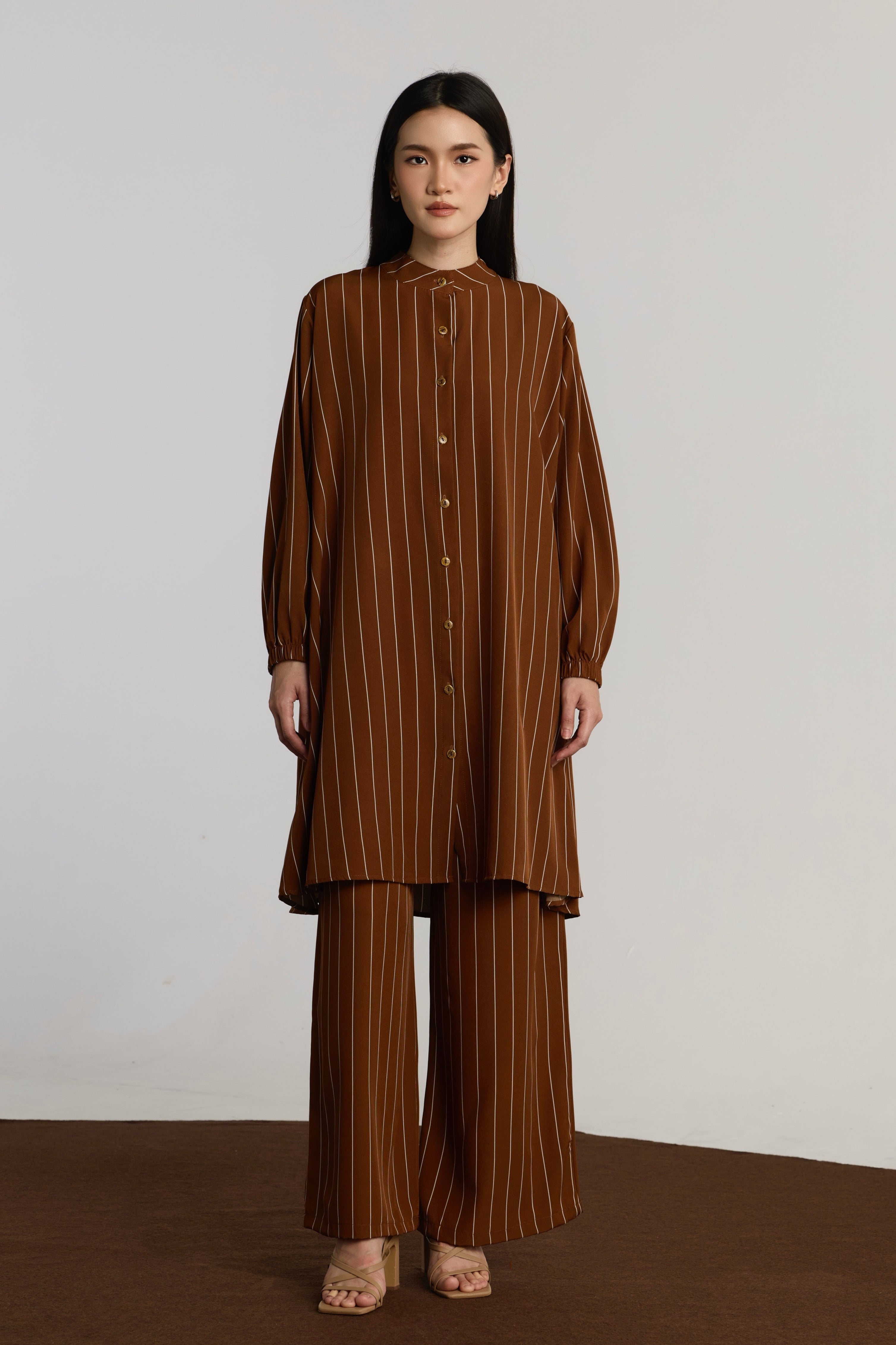 ELLIS BLOUSE - BROWN